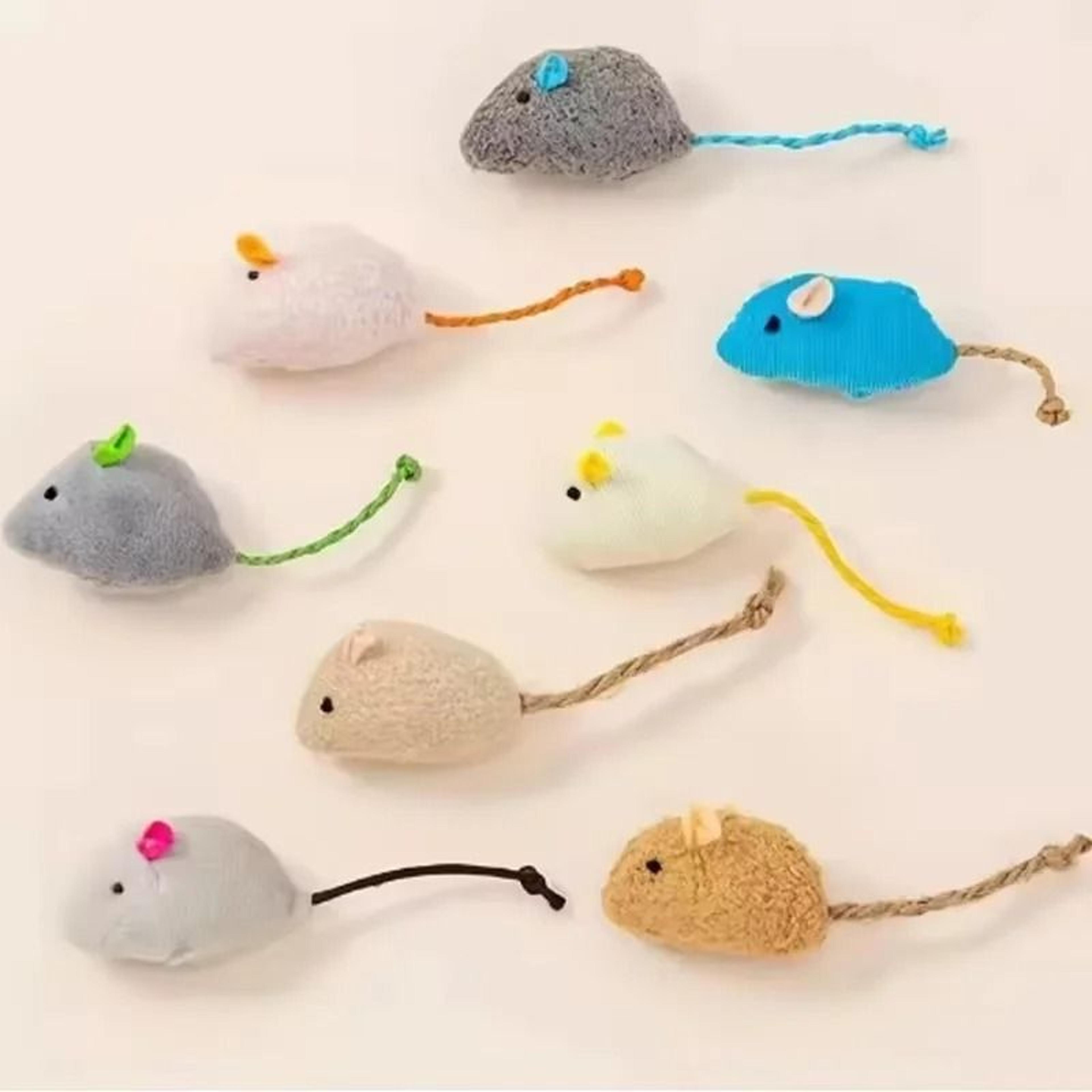 Interactive Plush Rat Cat Toy Durable Linen Mouse Toy For Indoor Cats And Kittens 8