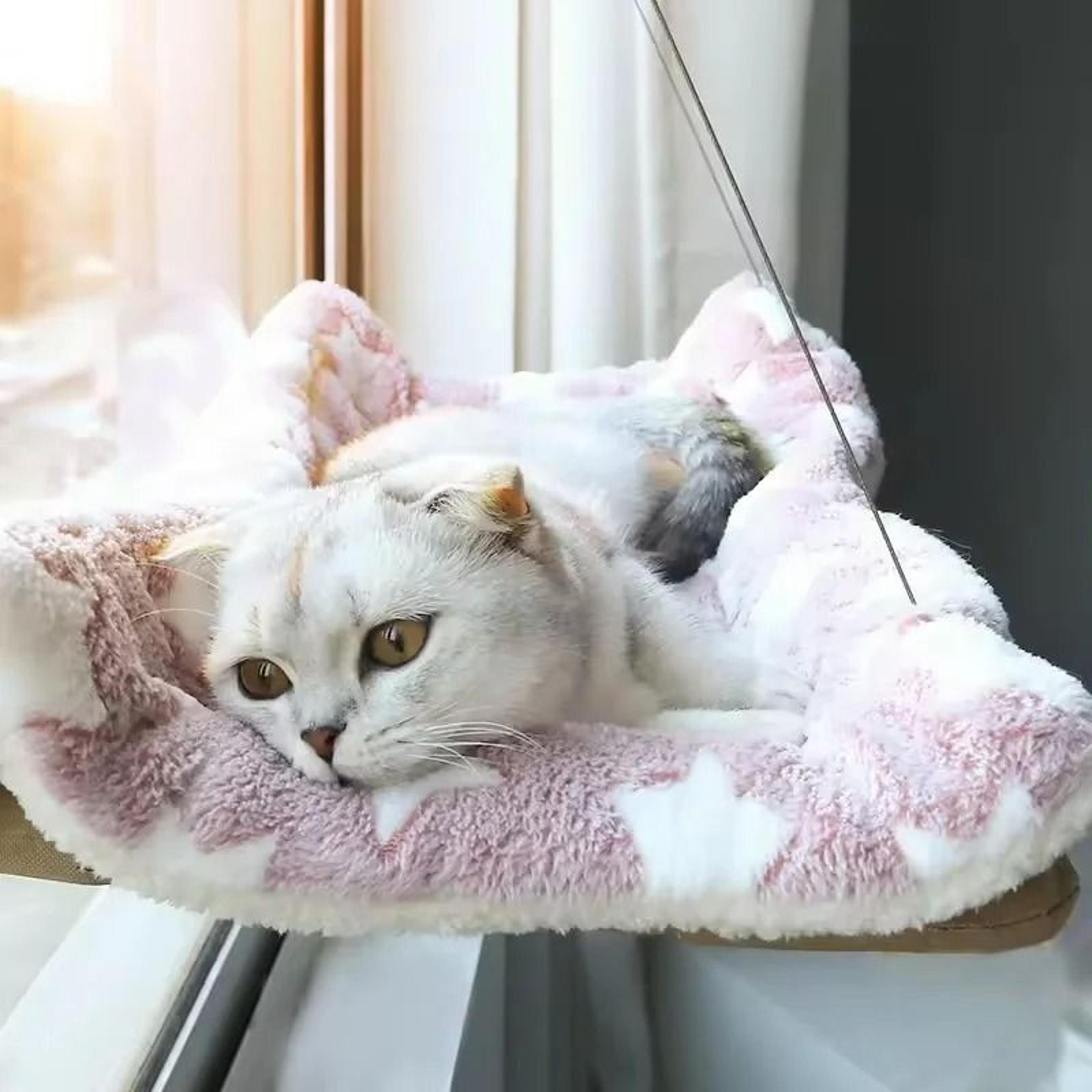 Winter Cat Window Hammock Suction Cup Hanging Cat Bed Space Saving Pet Lounge 8