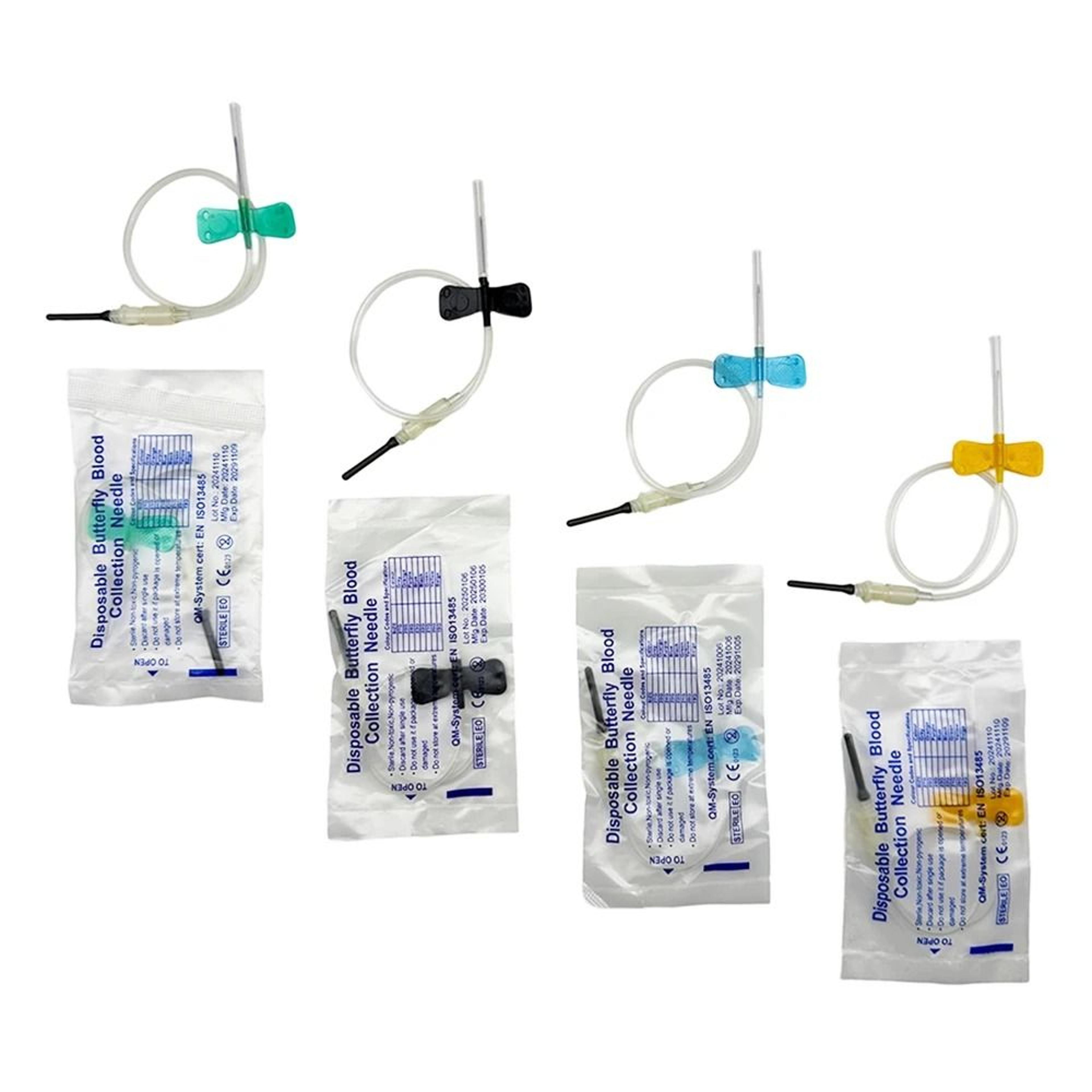 disposable butterfly blood collection needles double wing veterinary needles for pet animal care