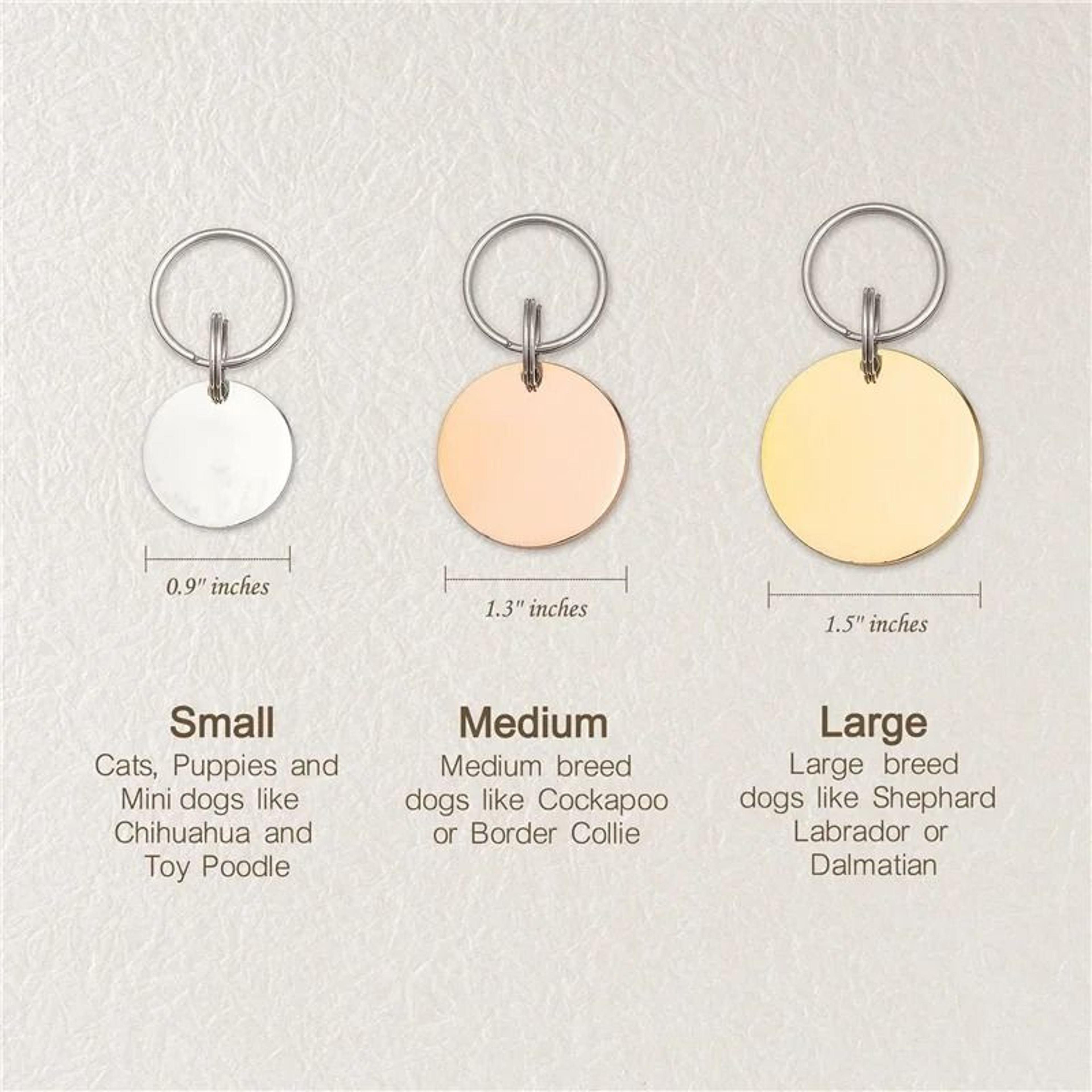 Personalized Pet ID Tags Cute Cat Face Engraved Collar Pendant For Cats And Dogs 7