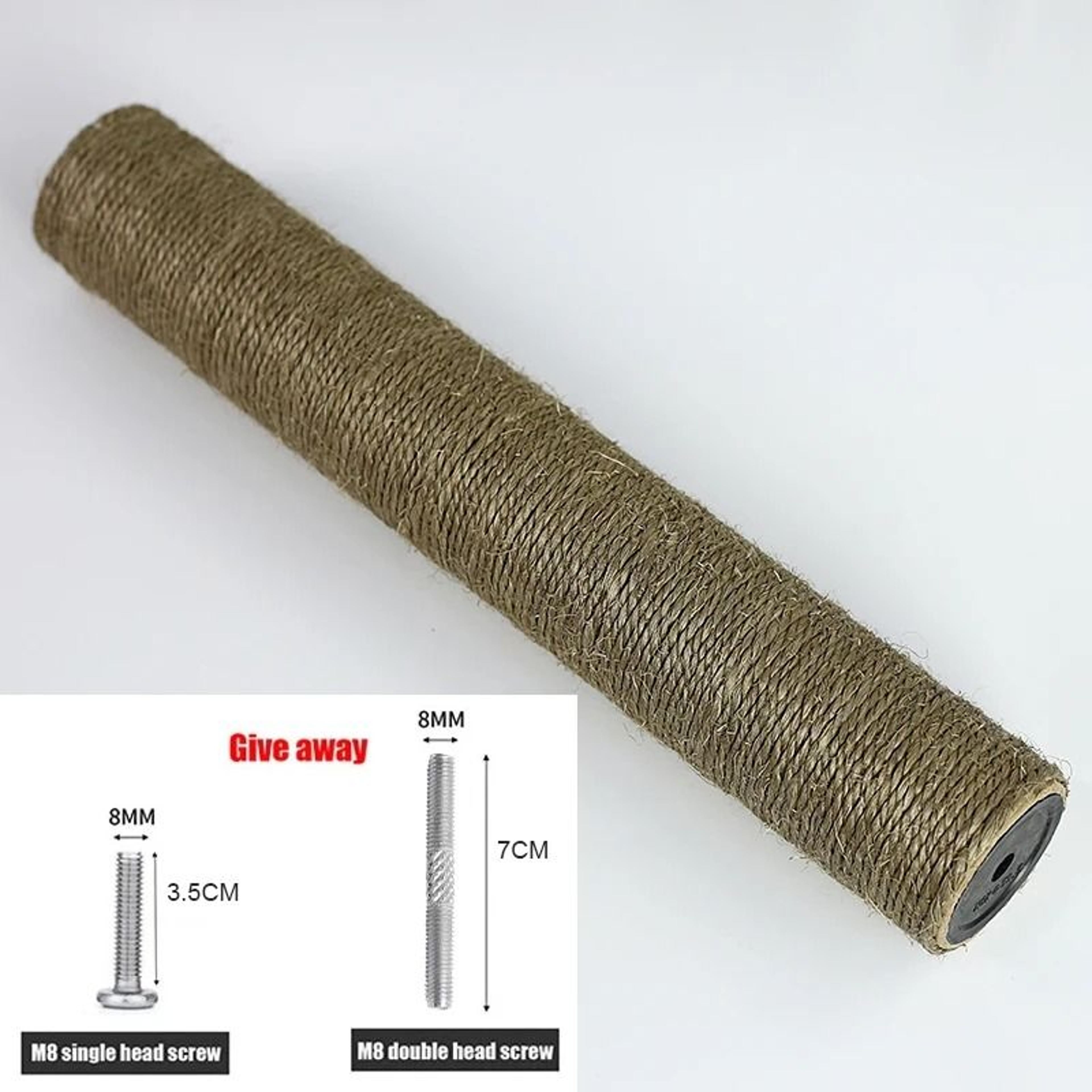 Replacement Sisal Cat Scratching Post Refill Pole With M8 Screw For Cat Trees And Scratch Towers 6