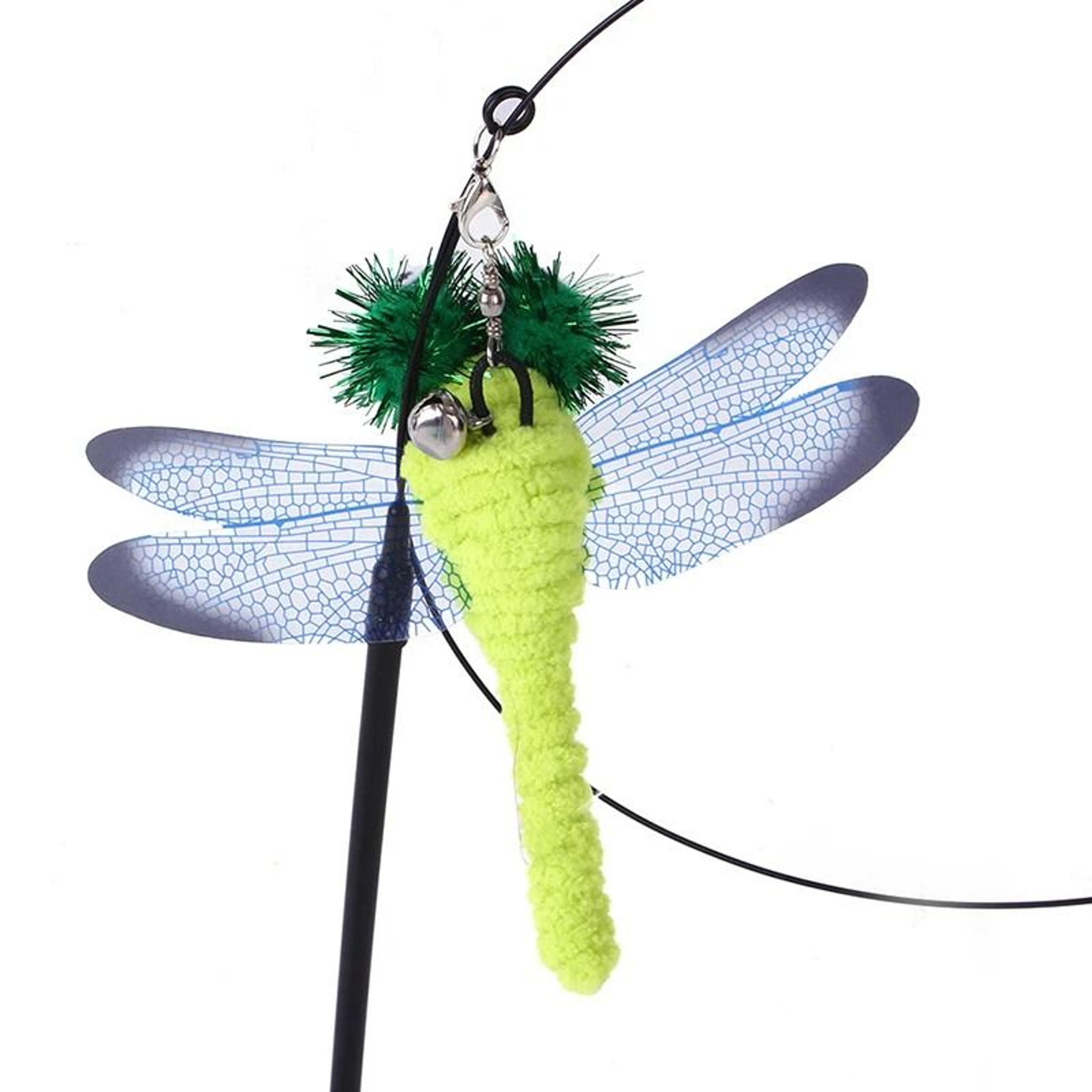Interactive Feather Bird Cat Wand Toy With Bell Suction Cup Teaser For Indoor Cats And Kittens 7