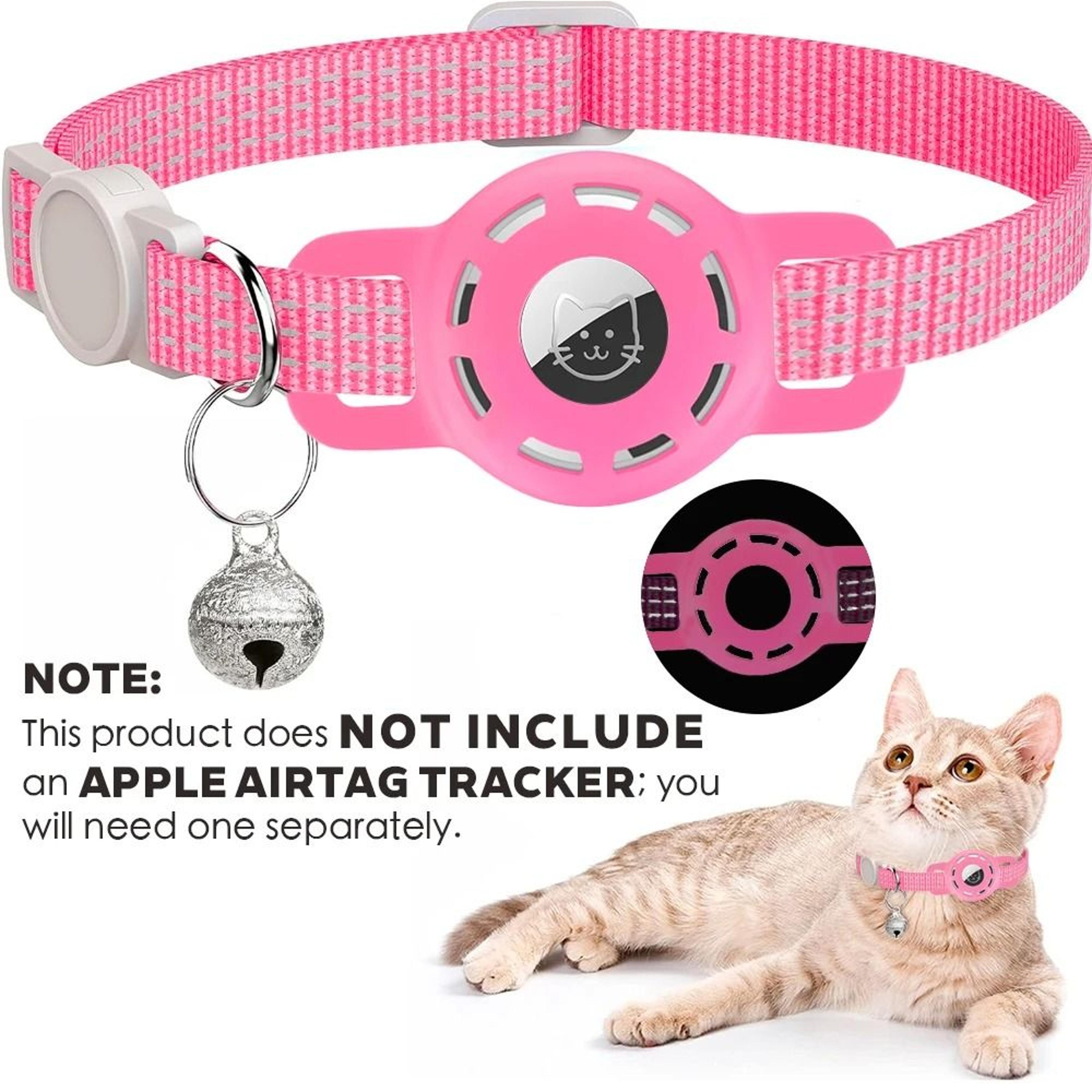 AirTag Compatible Reflective Cat Collar With Breakaway Bell 8