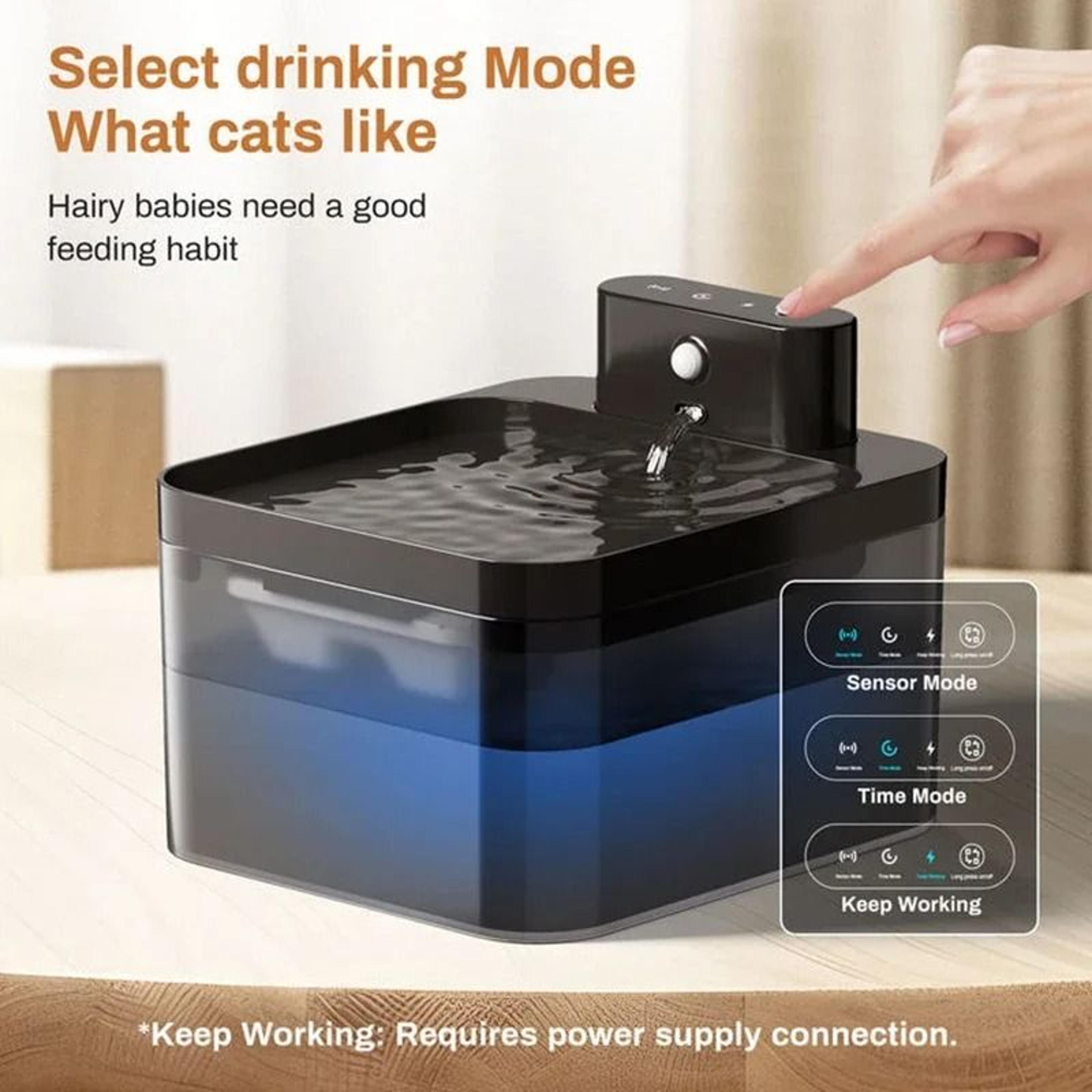 Wireless Cat Water Fountain With Sensor For Fresh Pet Hydration 10