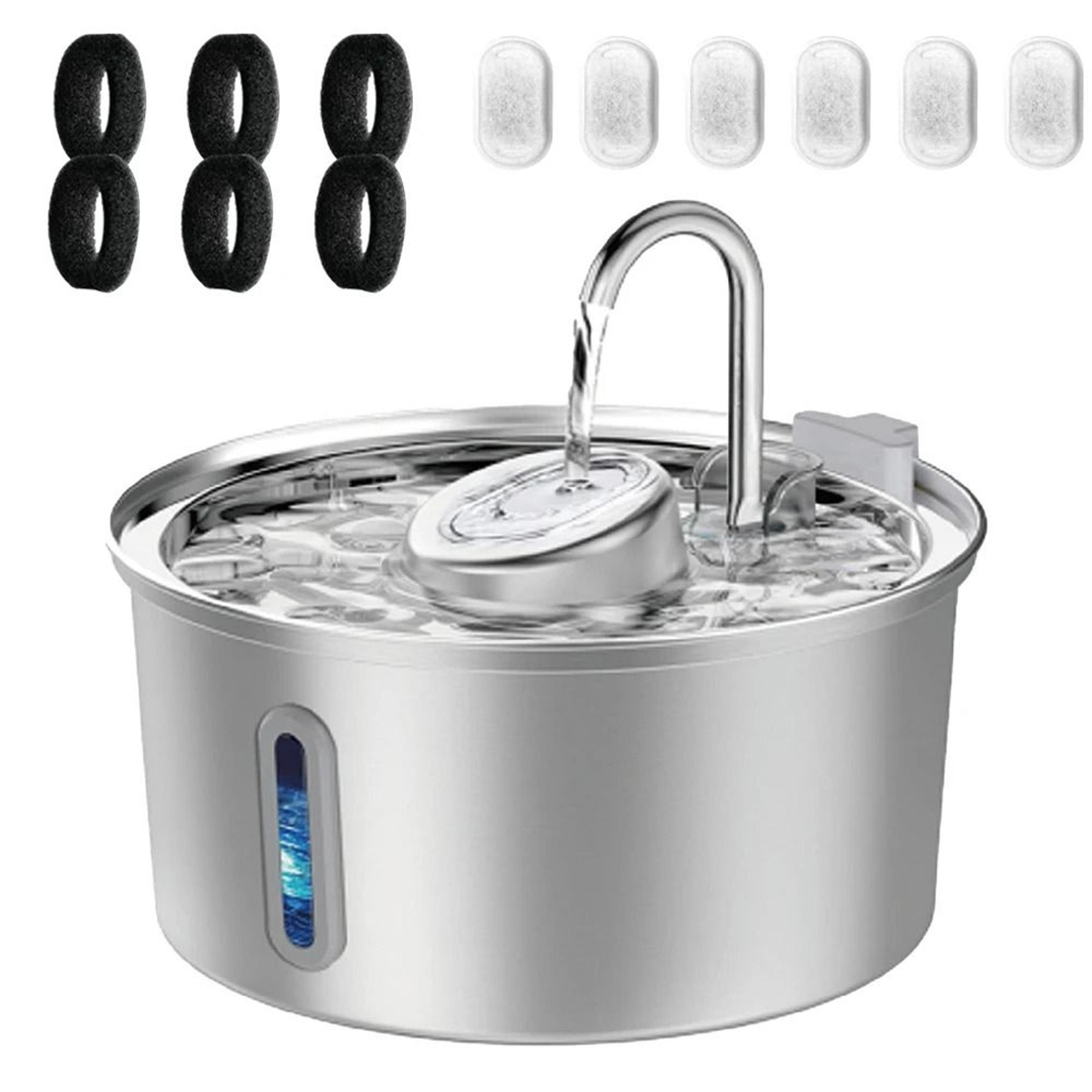 Stainless Steel Pet Water Fountain For Cats And Dogs 4
