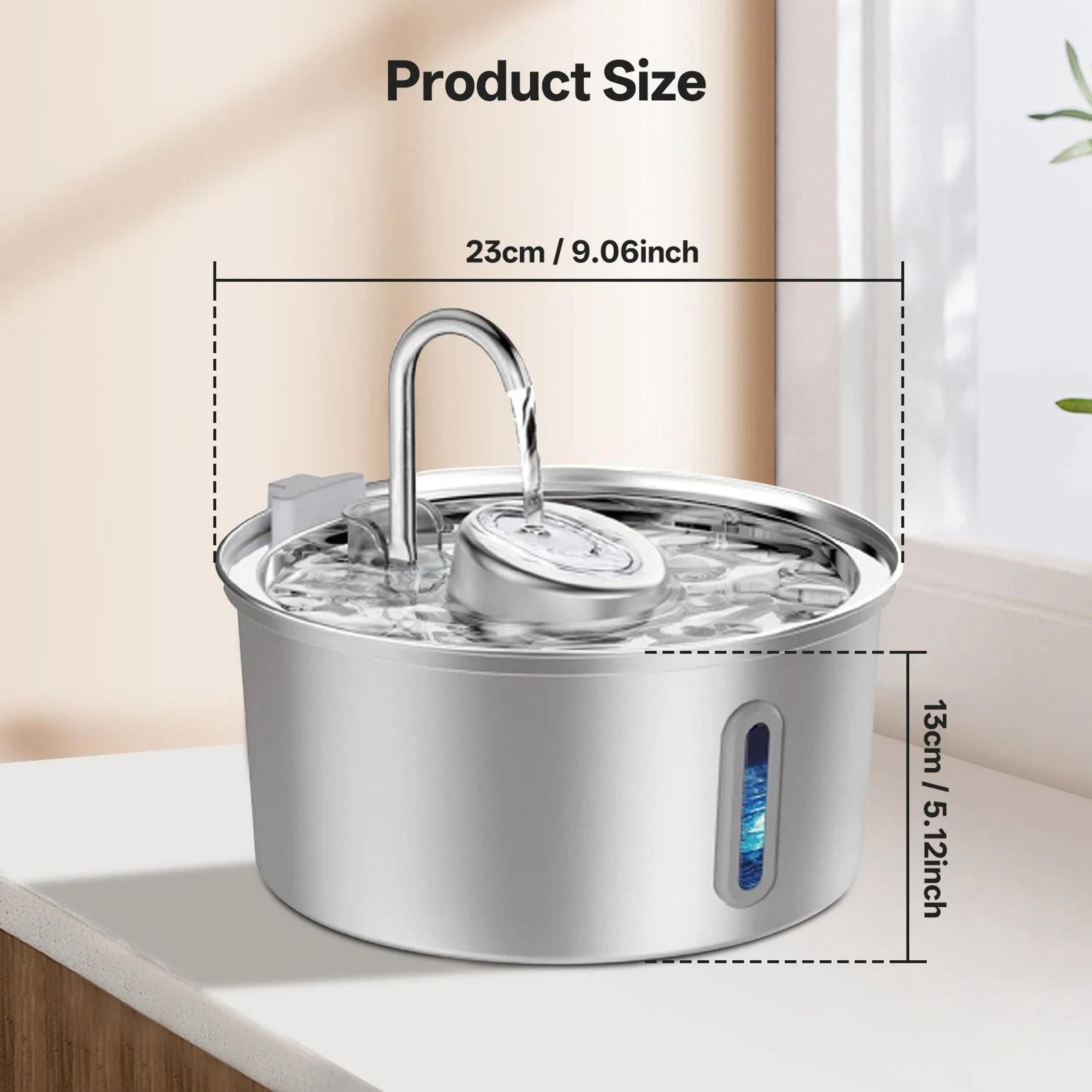 Stainless Steel Pet Water Fountain For Cats And Dogs 8