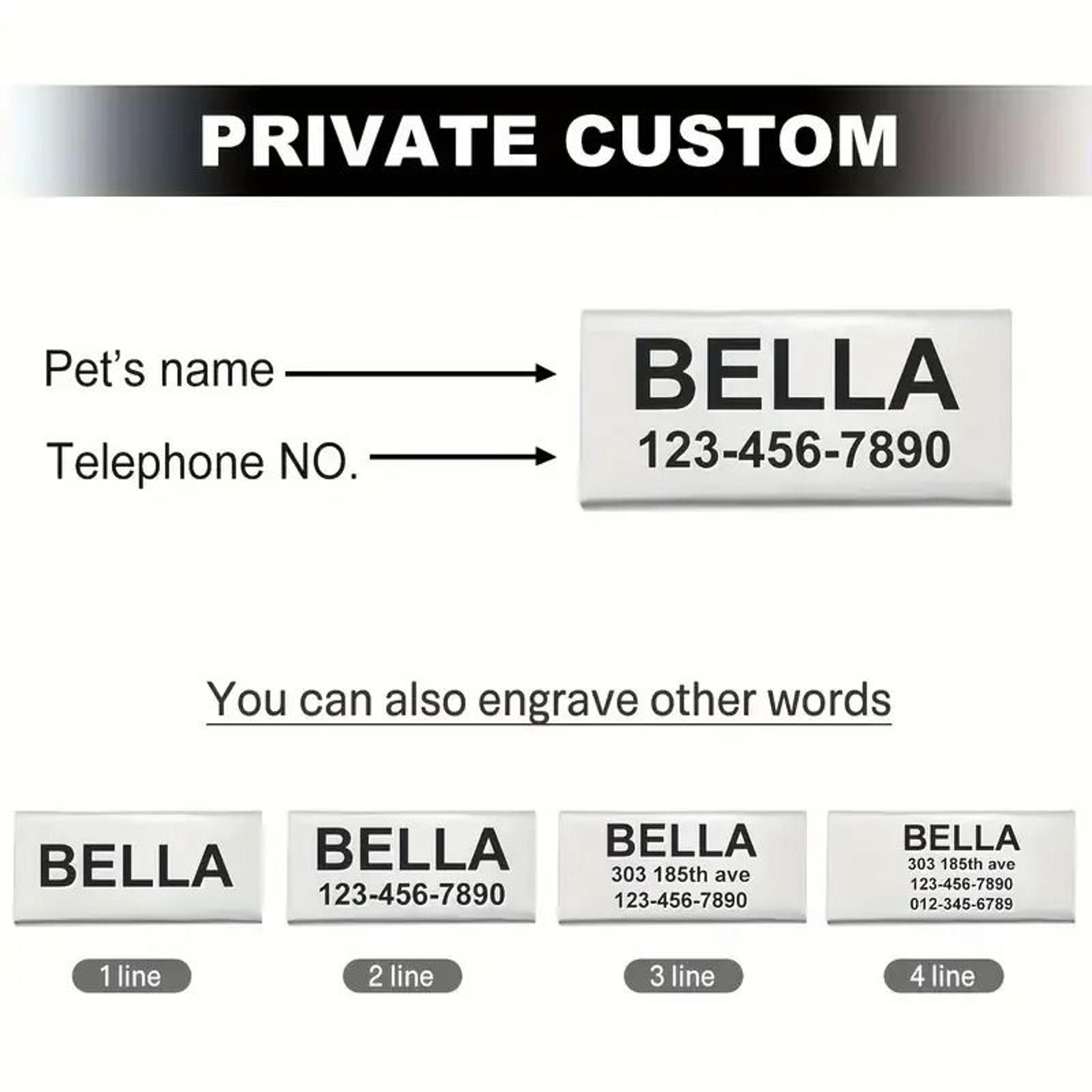 Personalized Camouflage Cat Collar With Name ID Tag 11
