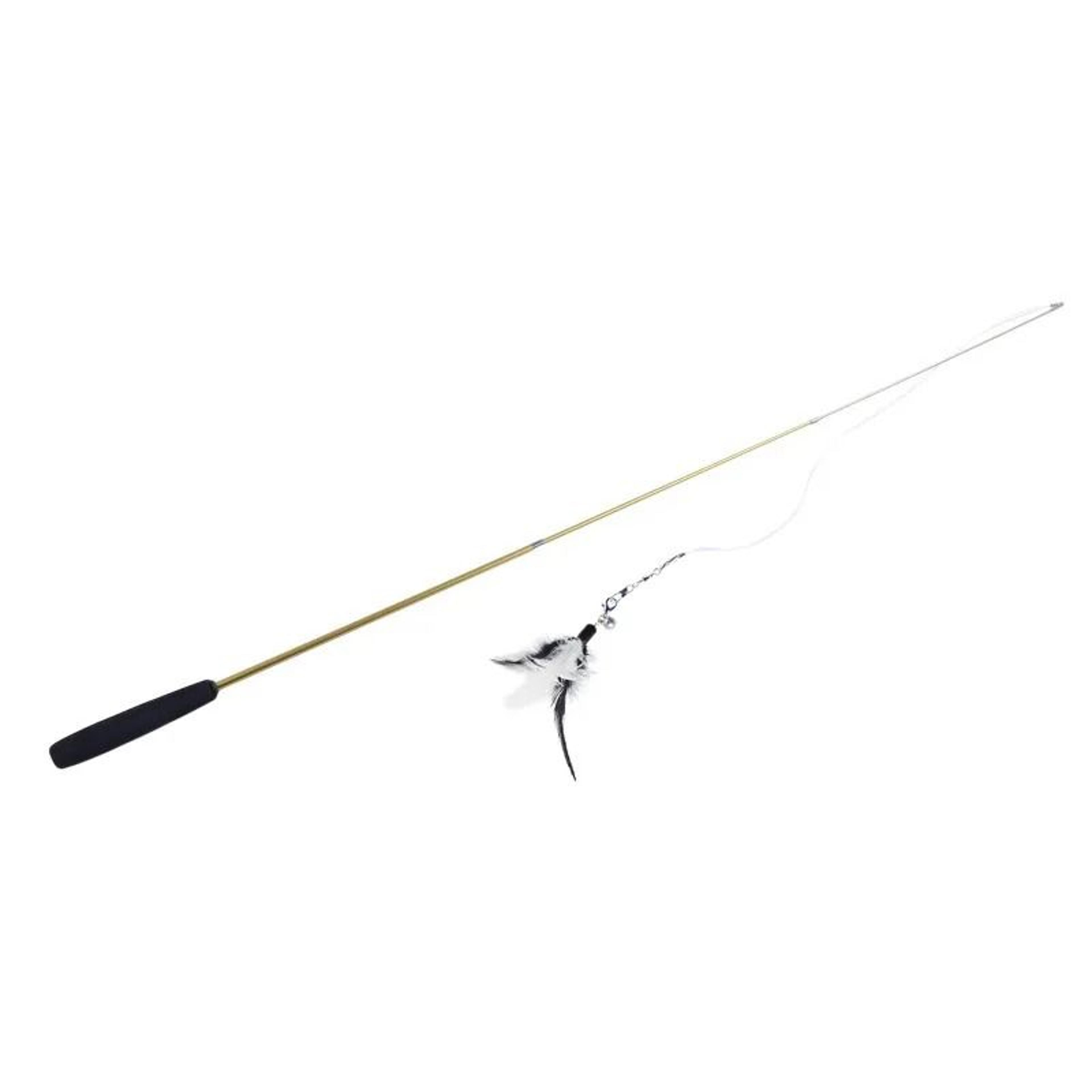 Telescopic Feather Cat Teaser Wand With Replacement Head 3