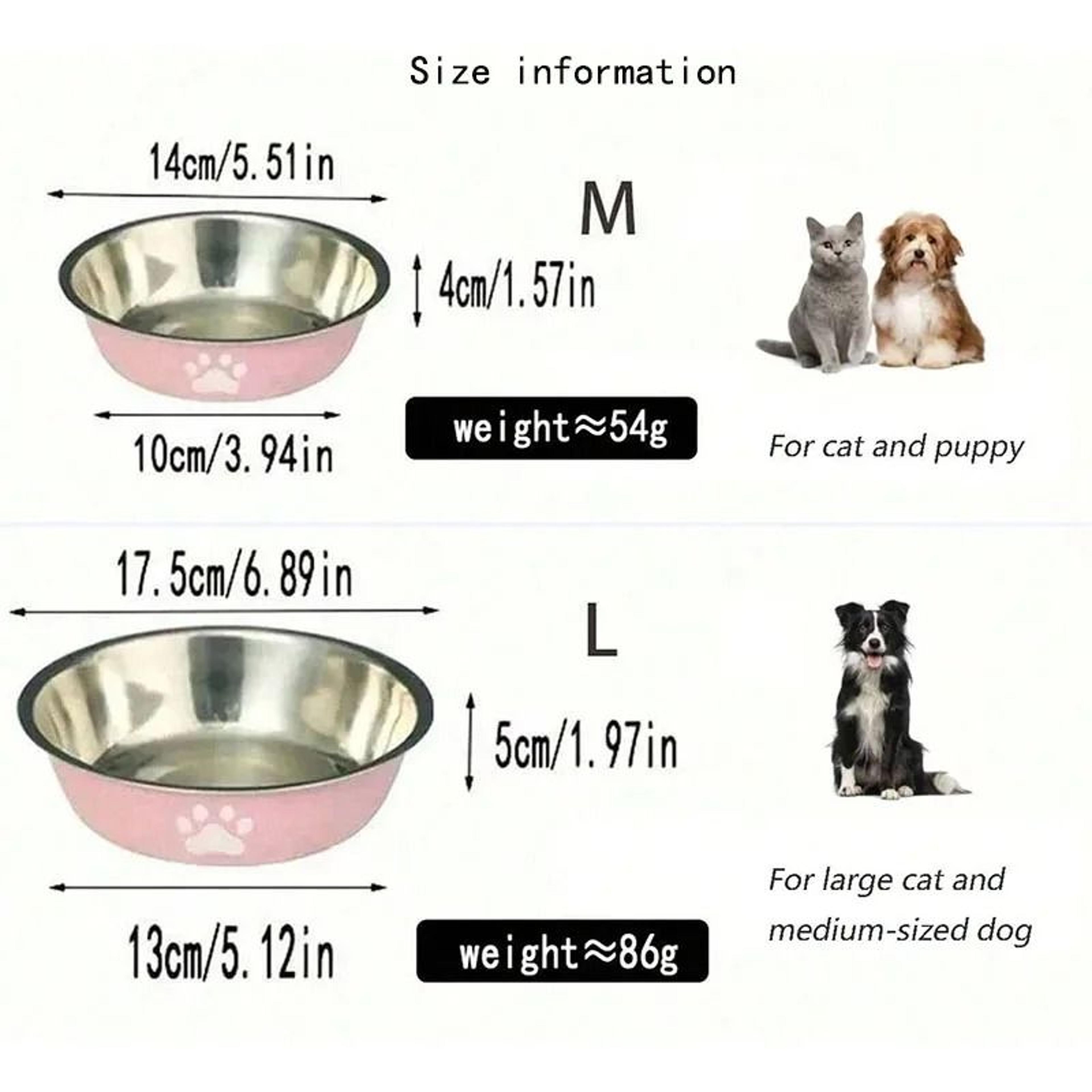 Stainless Steel Non Slip Pet Bowl For Cat Dog Food And Water Feeding 5