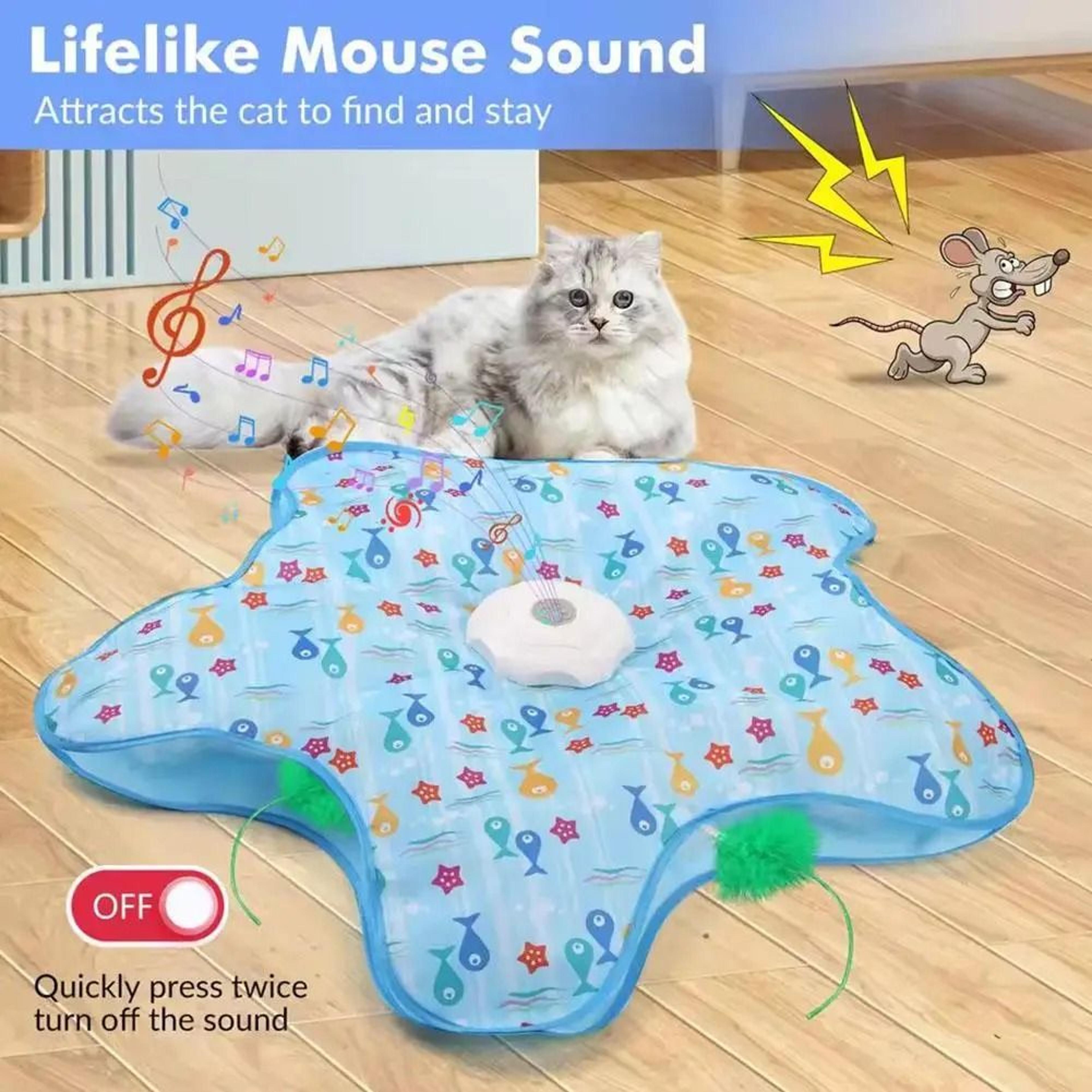 Automatic Cat Turntable Toy With Moving Feather 5