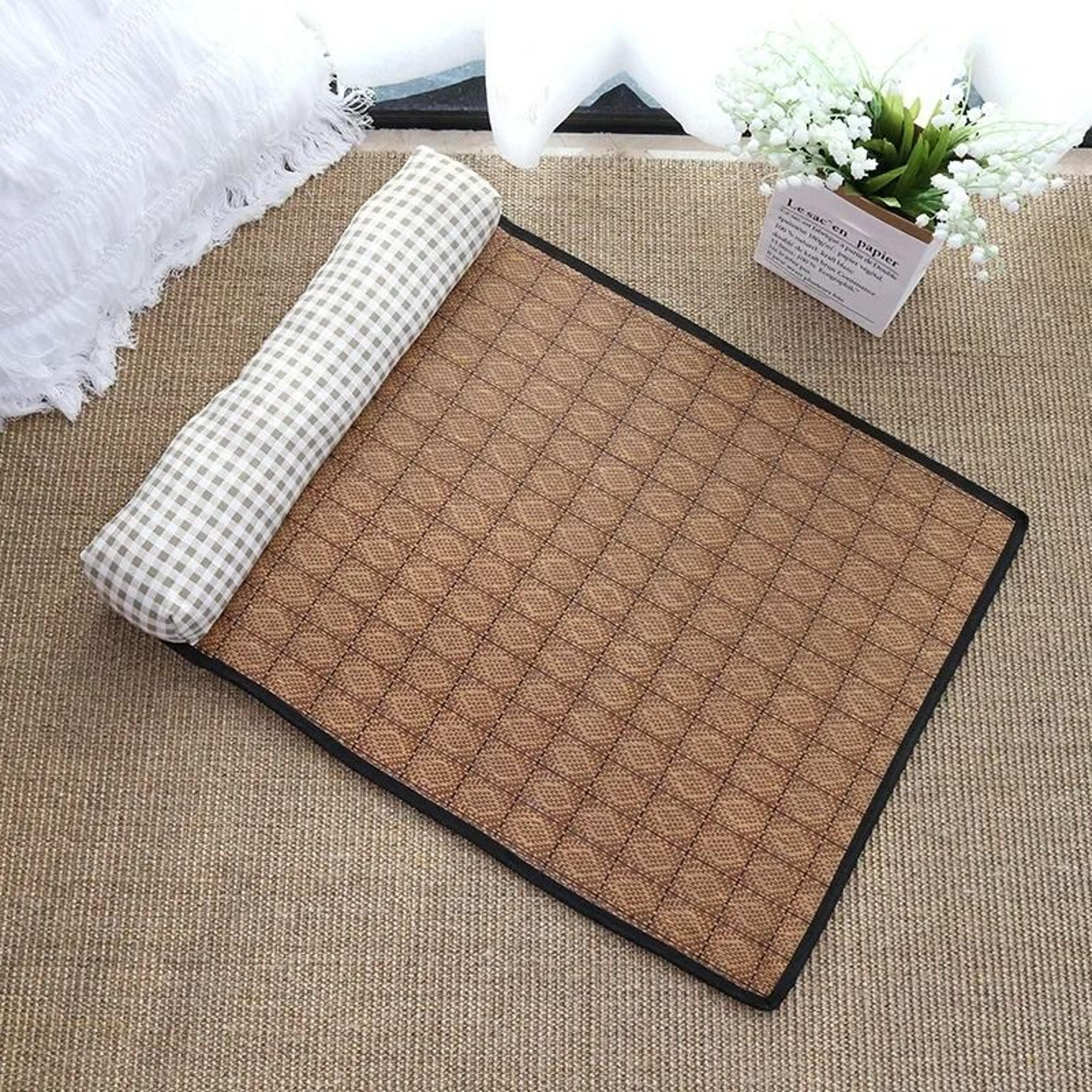 Natural Rattan Cat Cooling Mat For Summer Rest 10