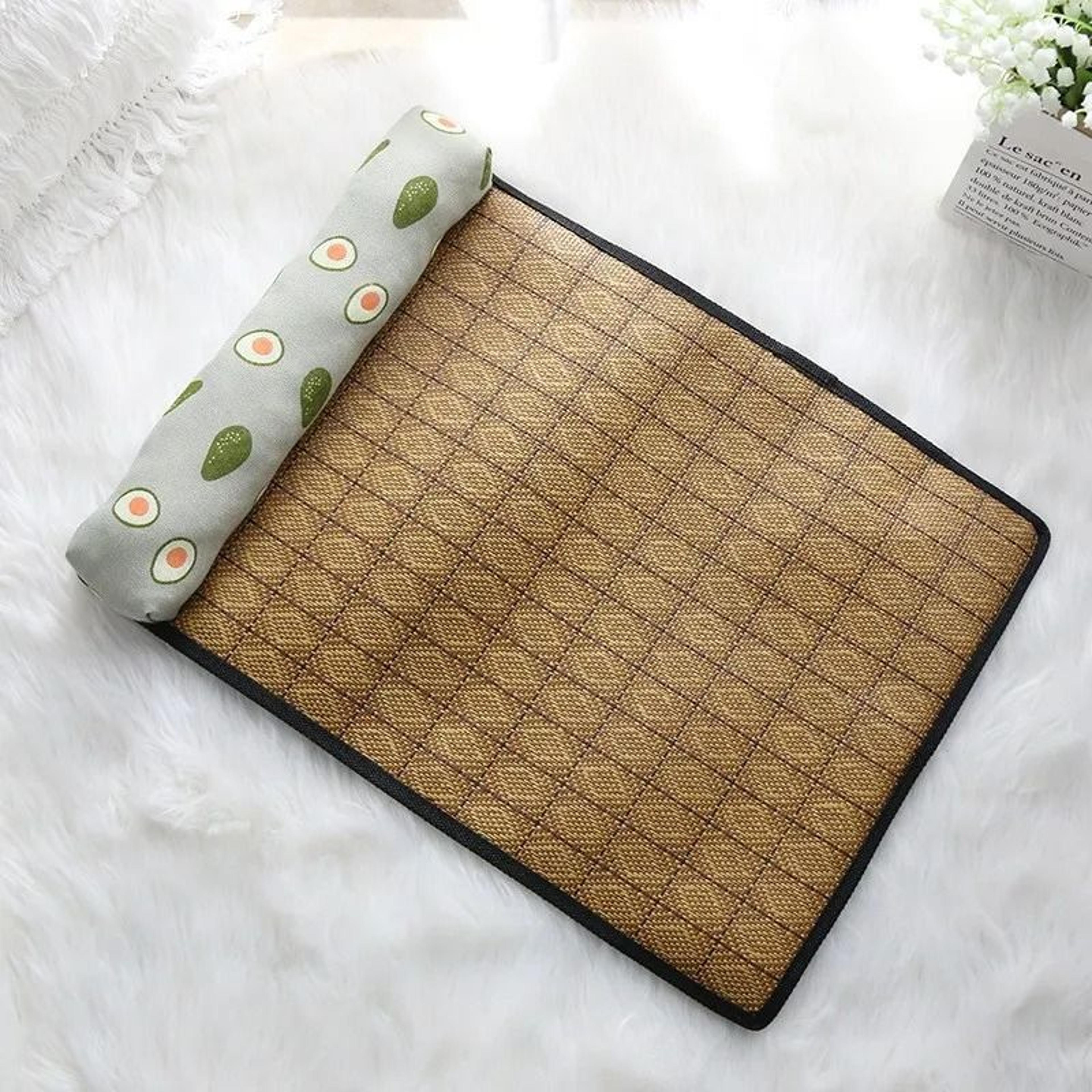 Natural Rattan Cat Cooling Mat For Summer Rest 6