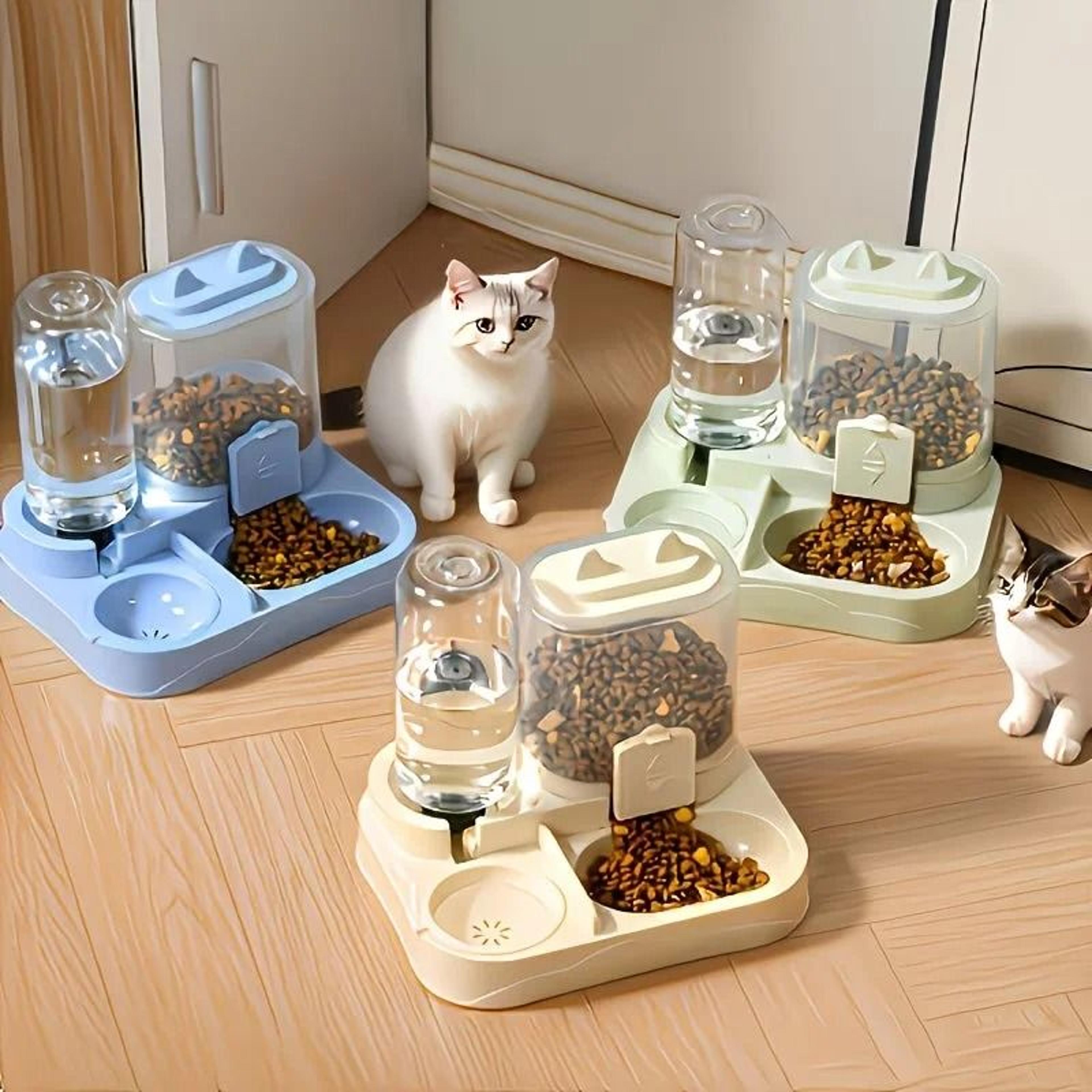 Large 2 In 1 Pet Feeder And Water Dispenser 0