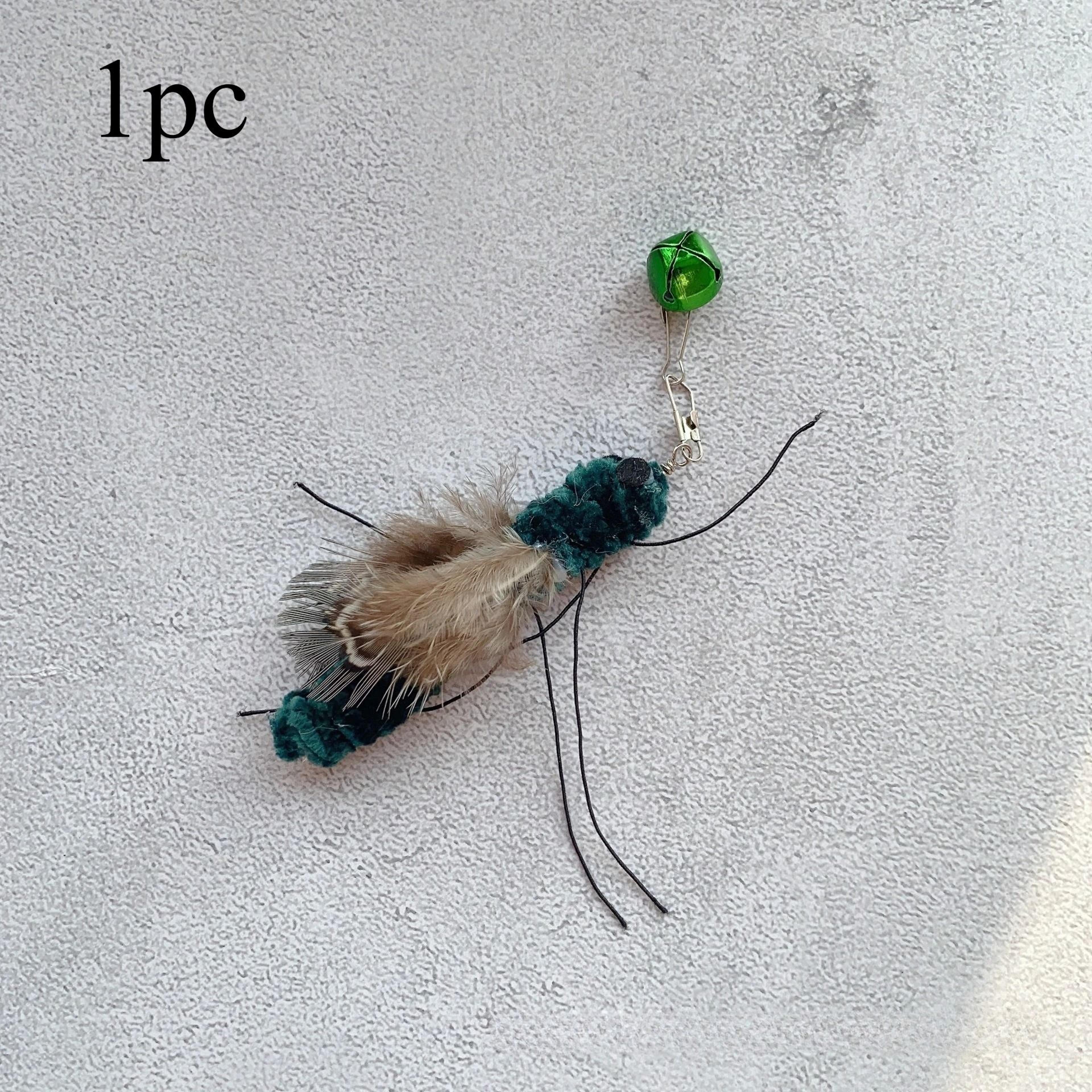 Plush Insect Cat Toy Replacement Heads For Interactive Wand Teaser Play 2