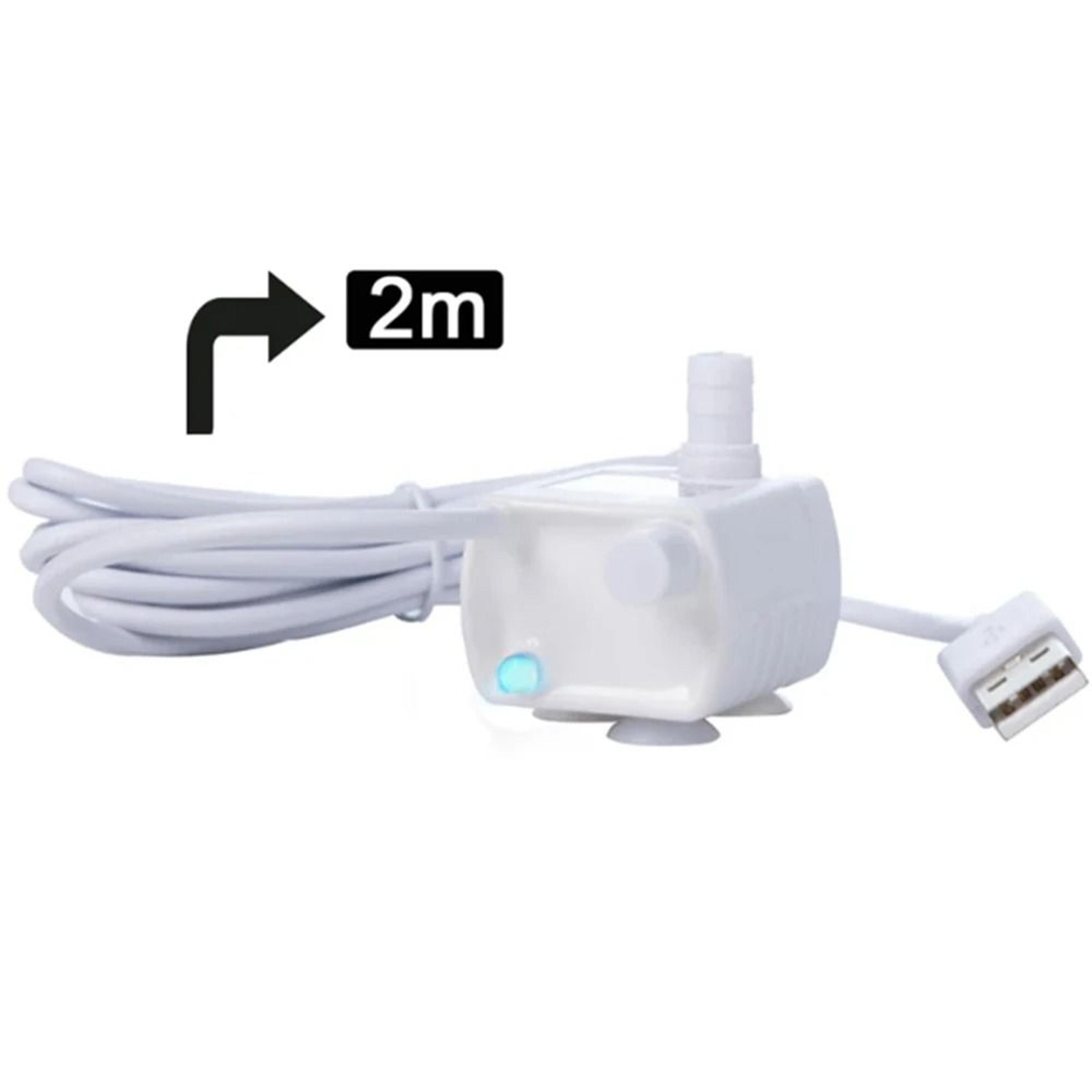 USB LED Cat Water Fountain Pump Replacement For Quiet Pet Drinking Dispensers 4
