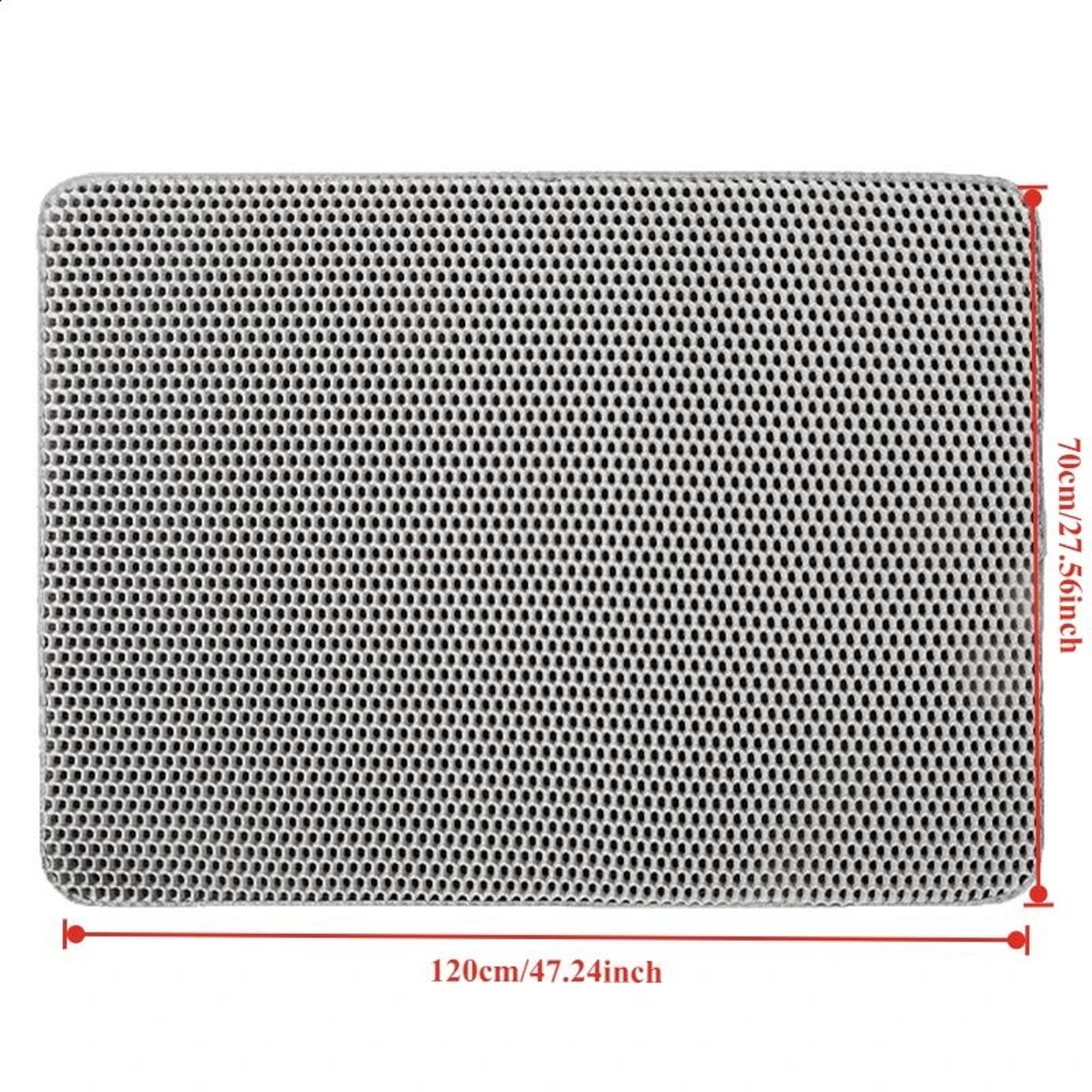 Large Waterproof Double Layer Cat Litter Mat For Clean Litter Box Floors 2