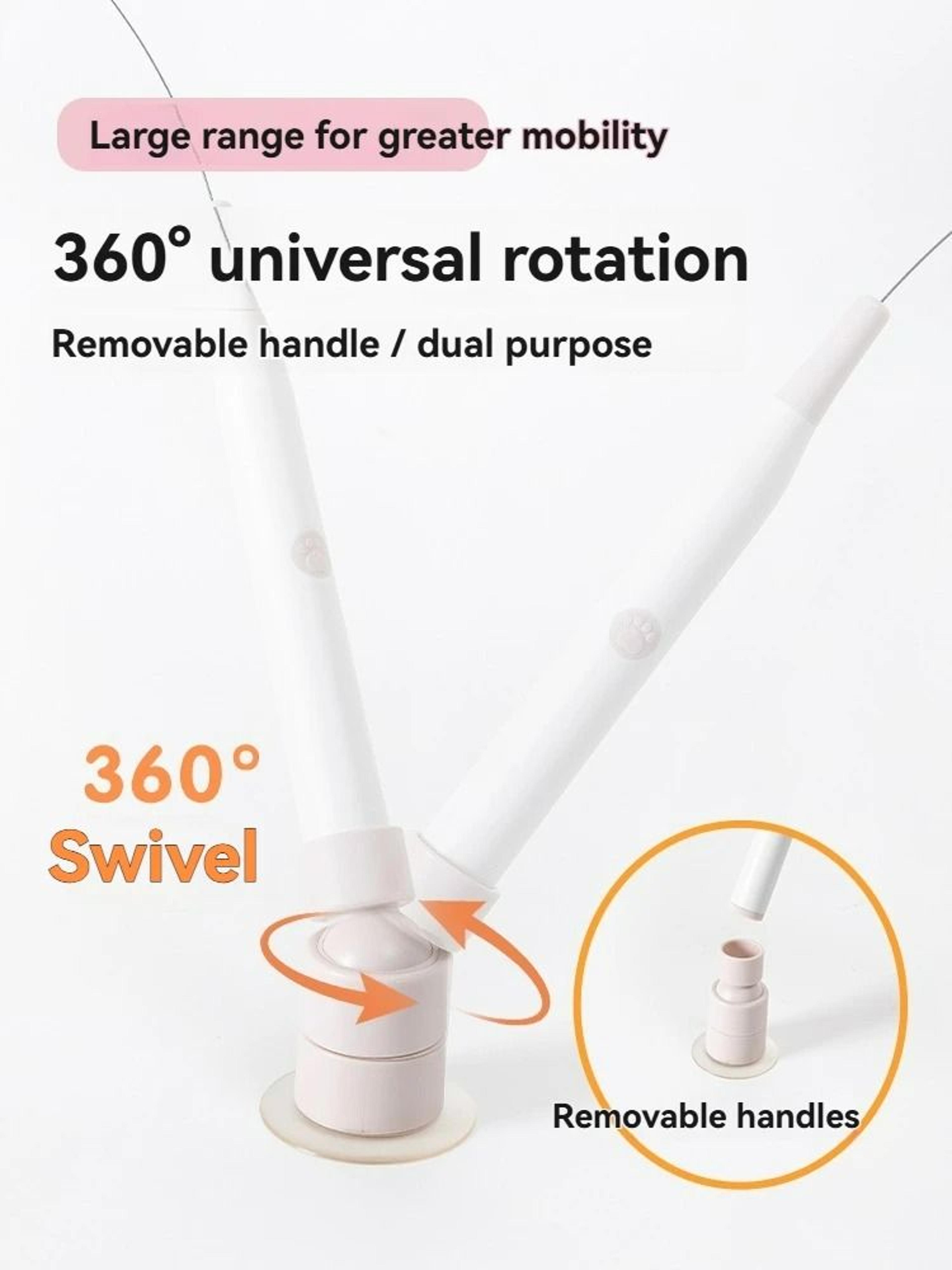 Automatic Electric Cat Teaser Toy With Suction Cup And Long Rod 2