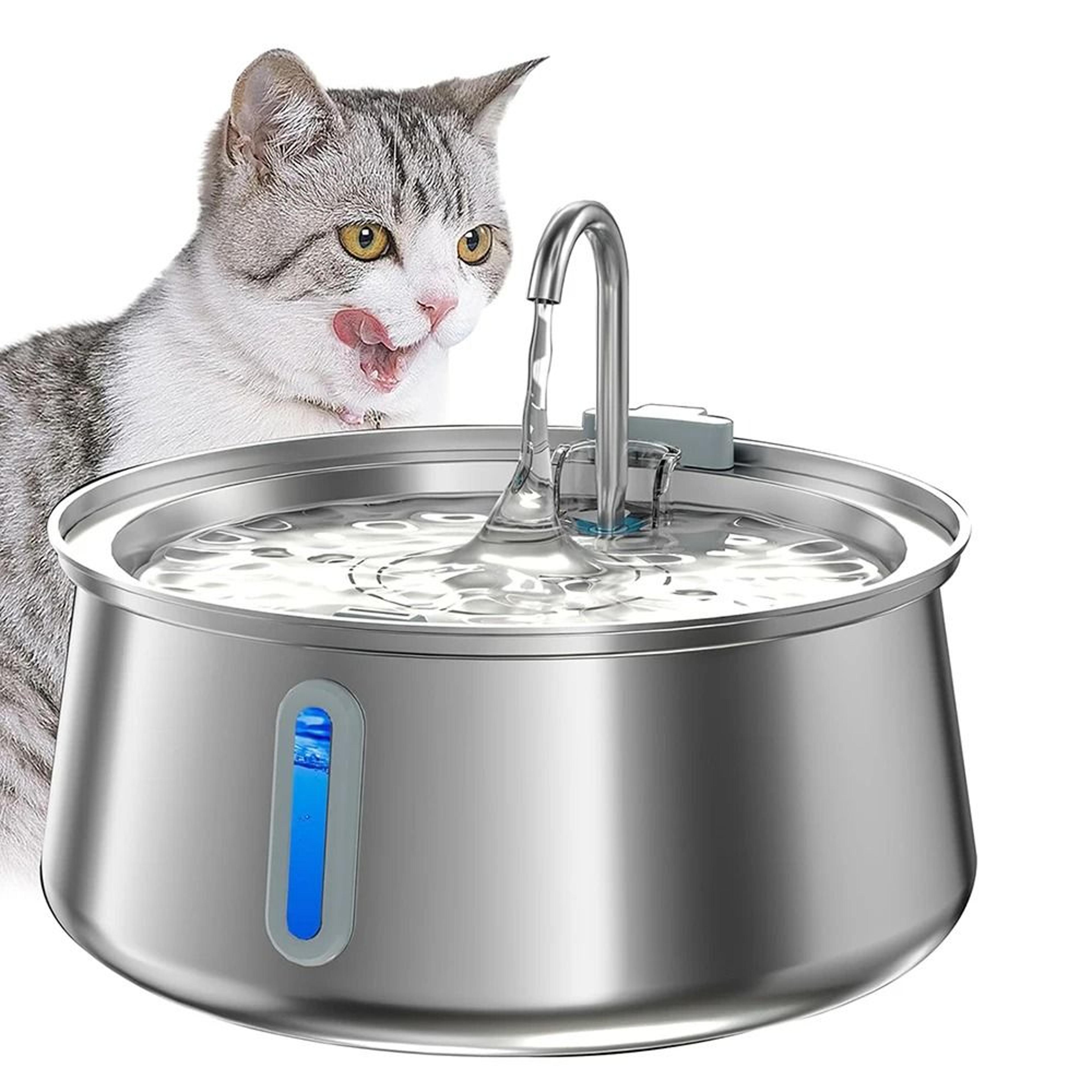 purepaws 4l stainless steel cat water fountain