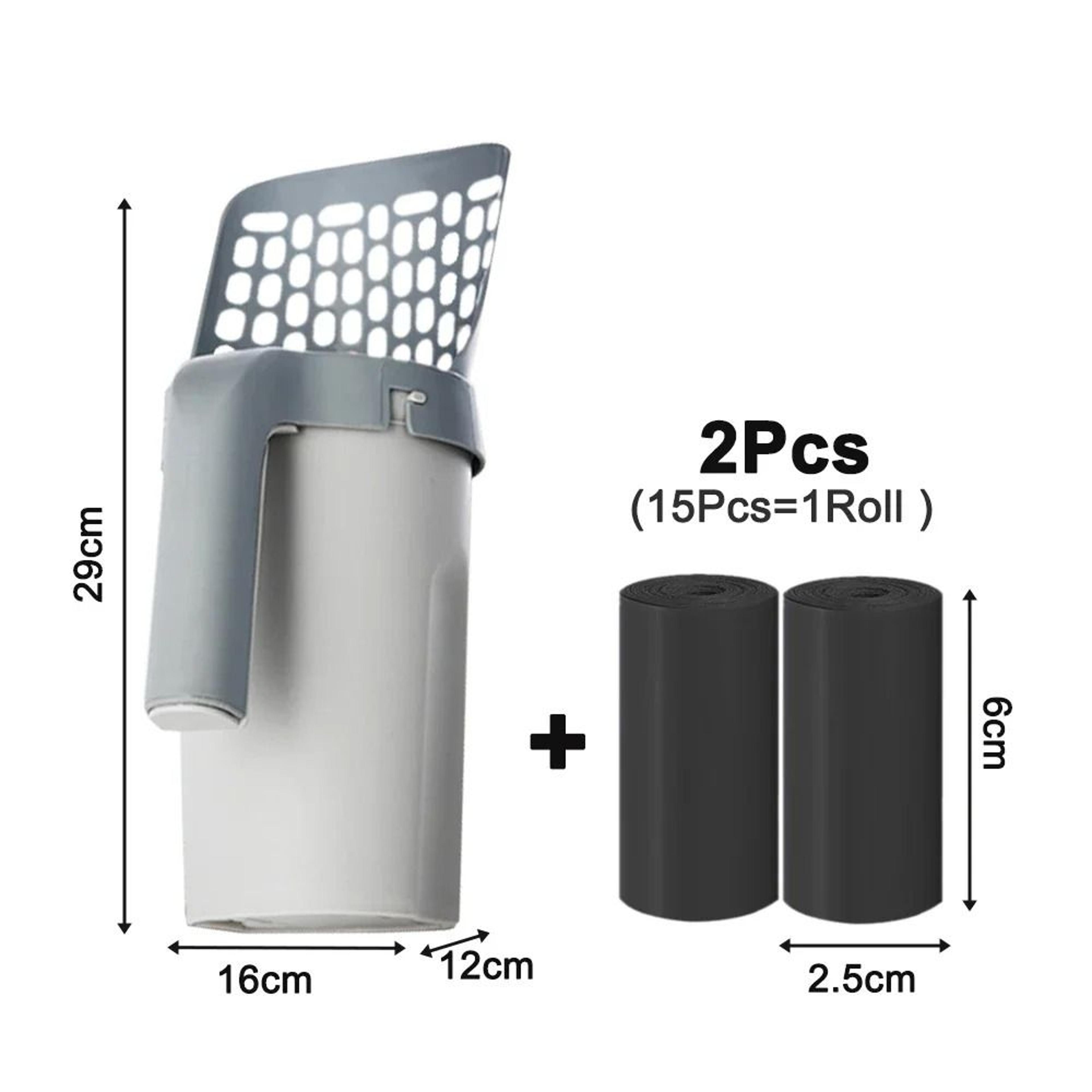 Cat Litter Scoop With Refill Bags For Cleaner Faster Waste Disposal 6