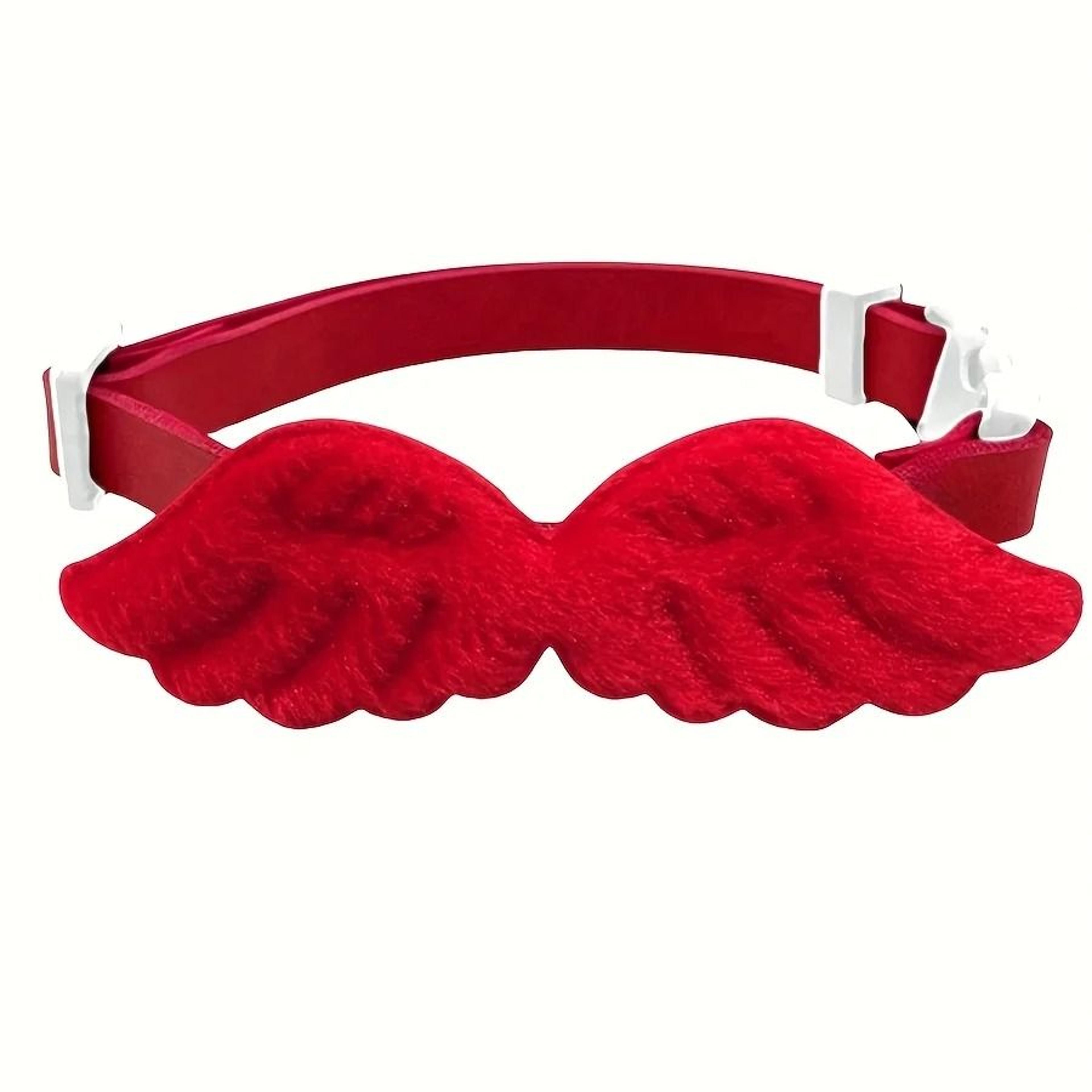 Pet Wing Costume Collar With Bow Tie For Holiday Photos And Cute Dress Up 3