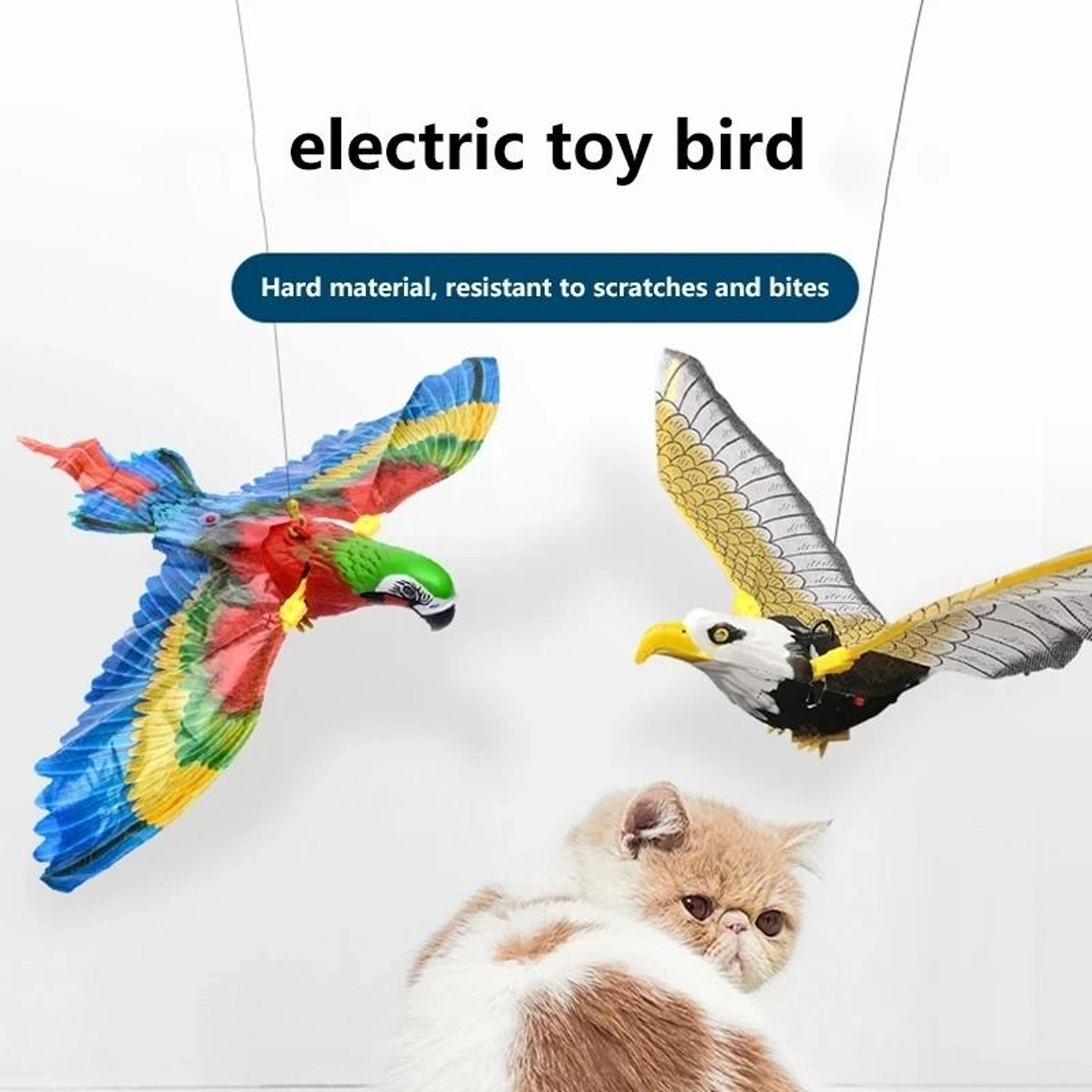Hanging Bird Cat Toy With Automatic Motion Rope For Indoor Play And Exercise 0