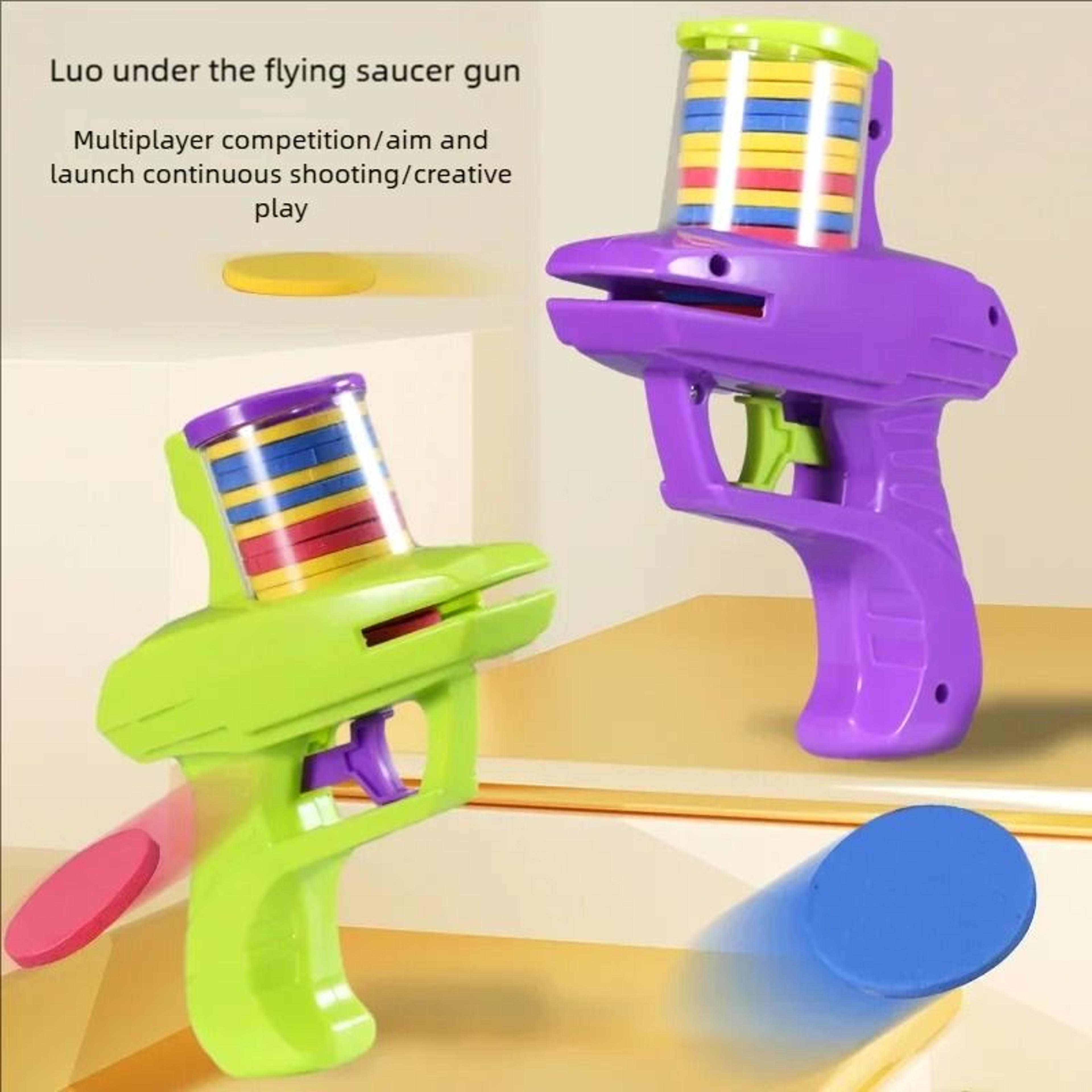 Interactive Pet Disc Launcher Toy With Colorful Flying Discs For Chase Training 4