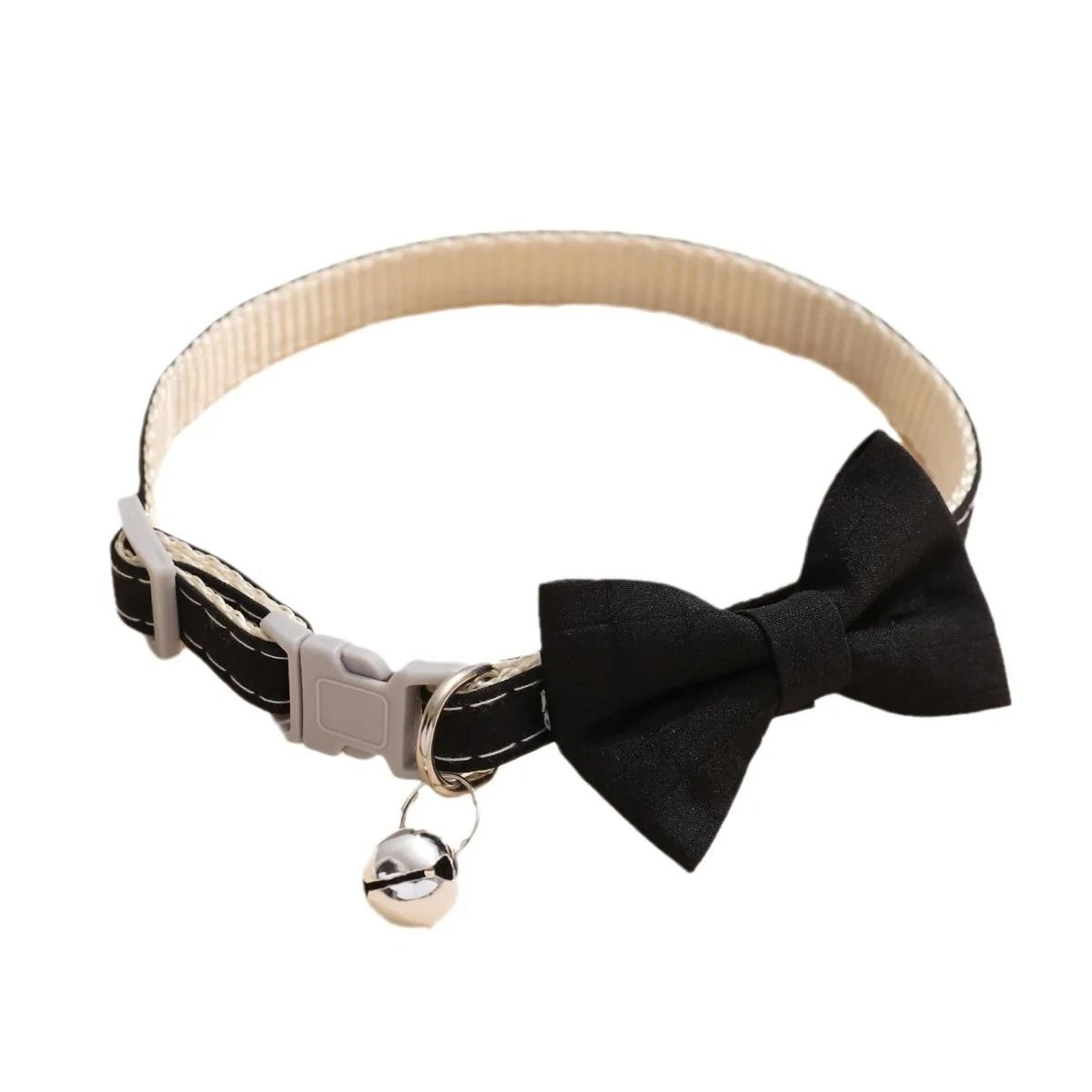Adjustable Bow Cat Collar With Bell For Kittens Puppies And Small Dogs 9