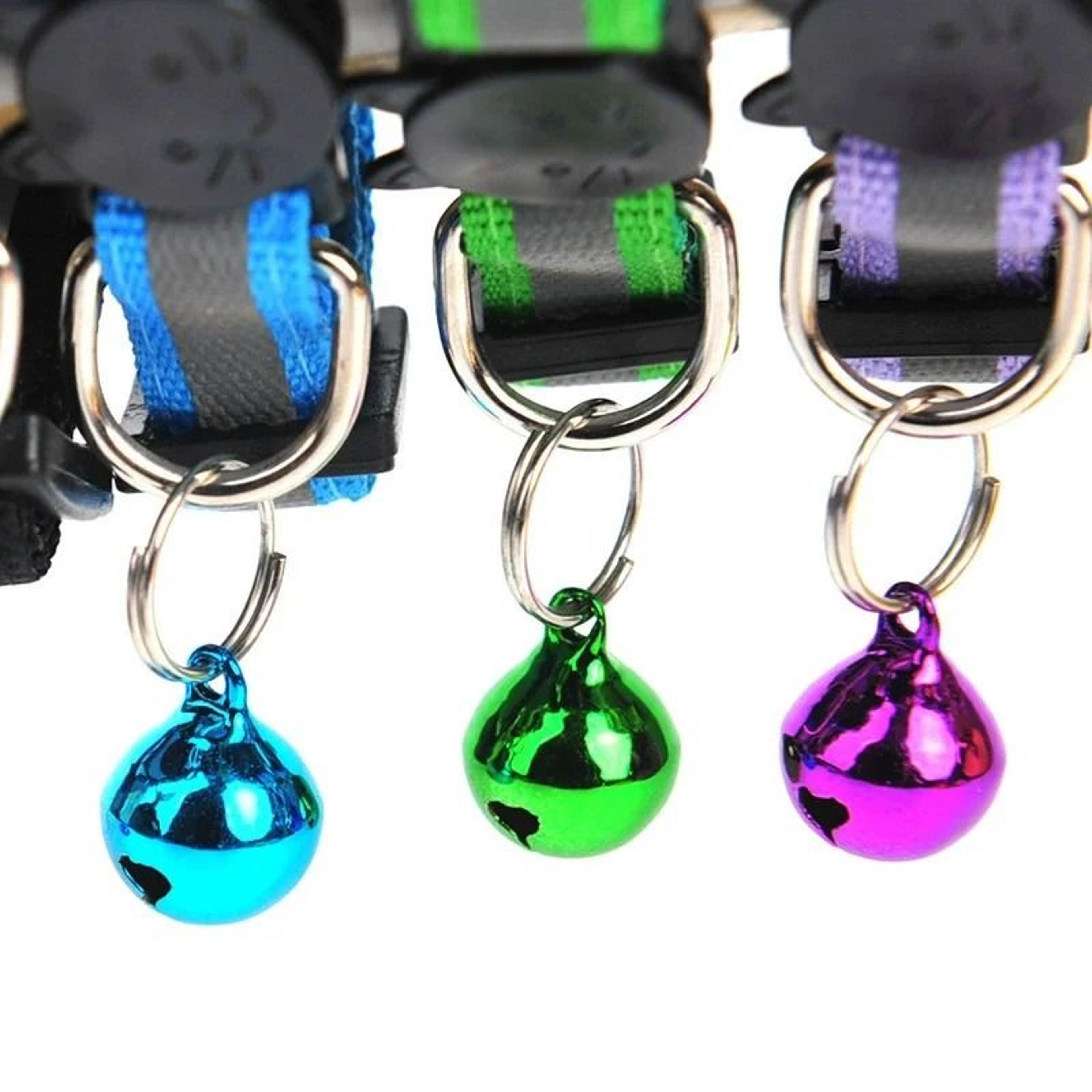 Reflective Adjustable Cat Collar With Bell For Small Dogs Kittens And Daily Wear 16