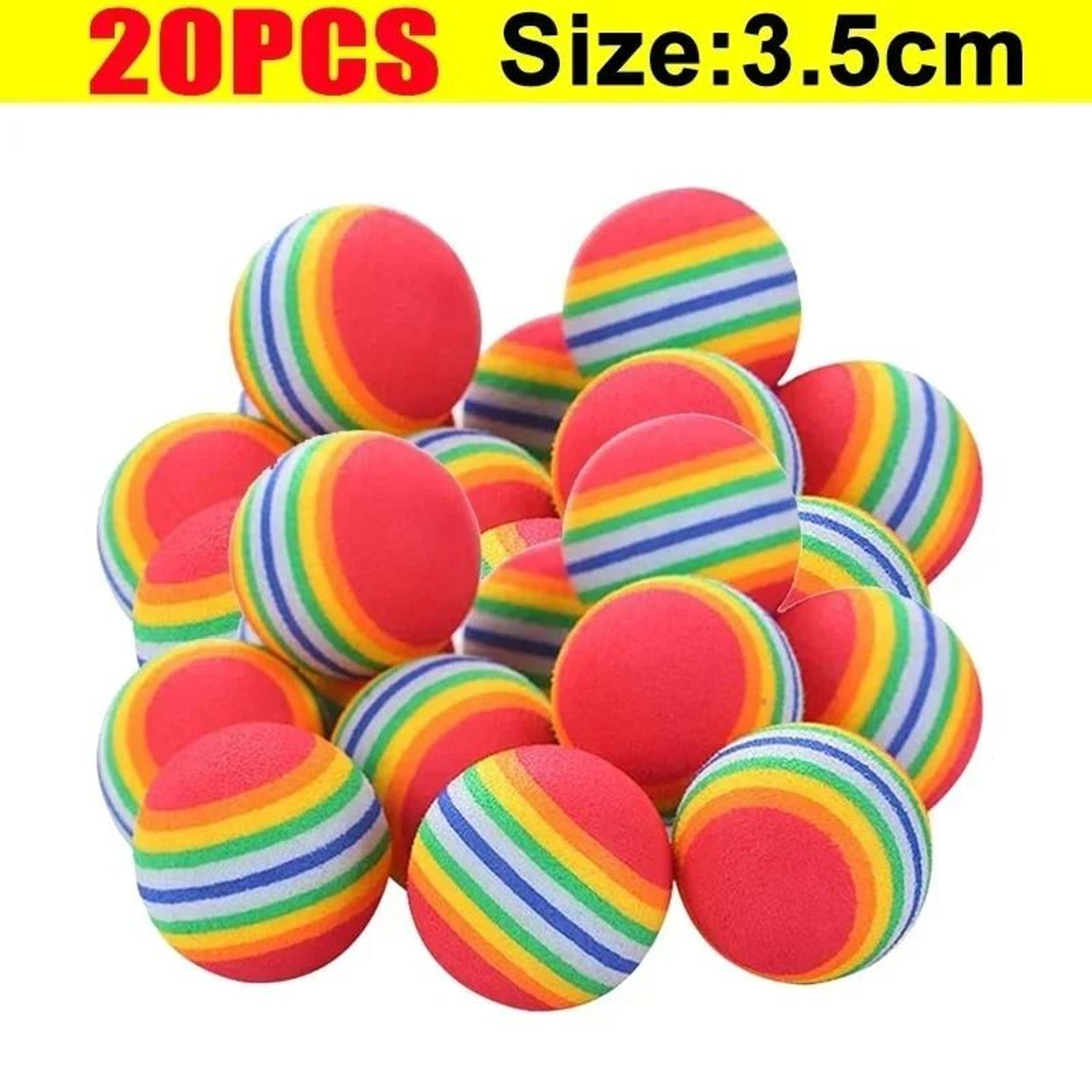 Colorful EVA Cat Toy Balls For Chewing Chasing Training And Interactive Play 2
