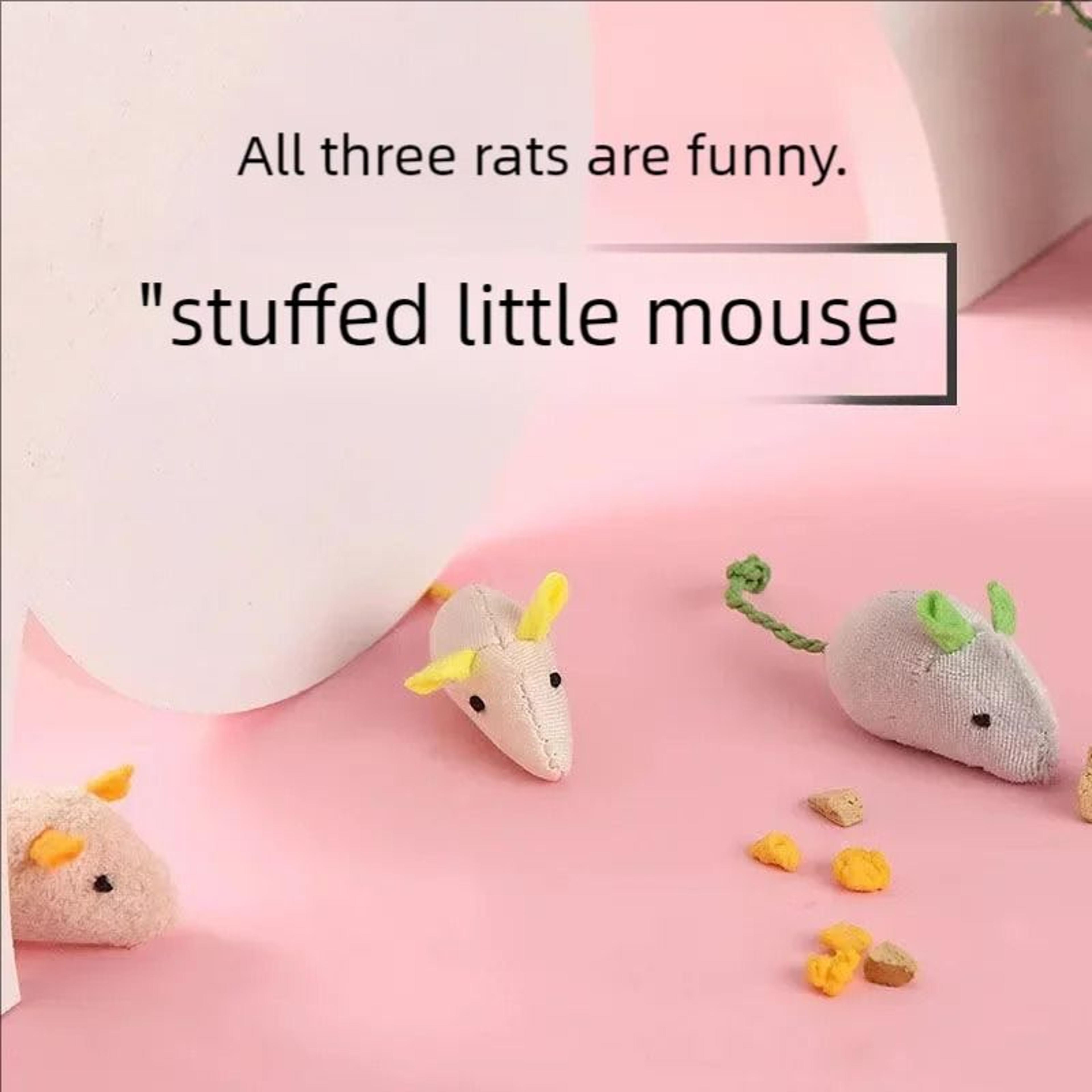 Catnip Plush Mouse Cat Toy For Kitten Chasing Chewing And Indoor Play 5