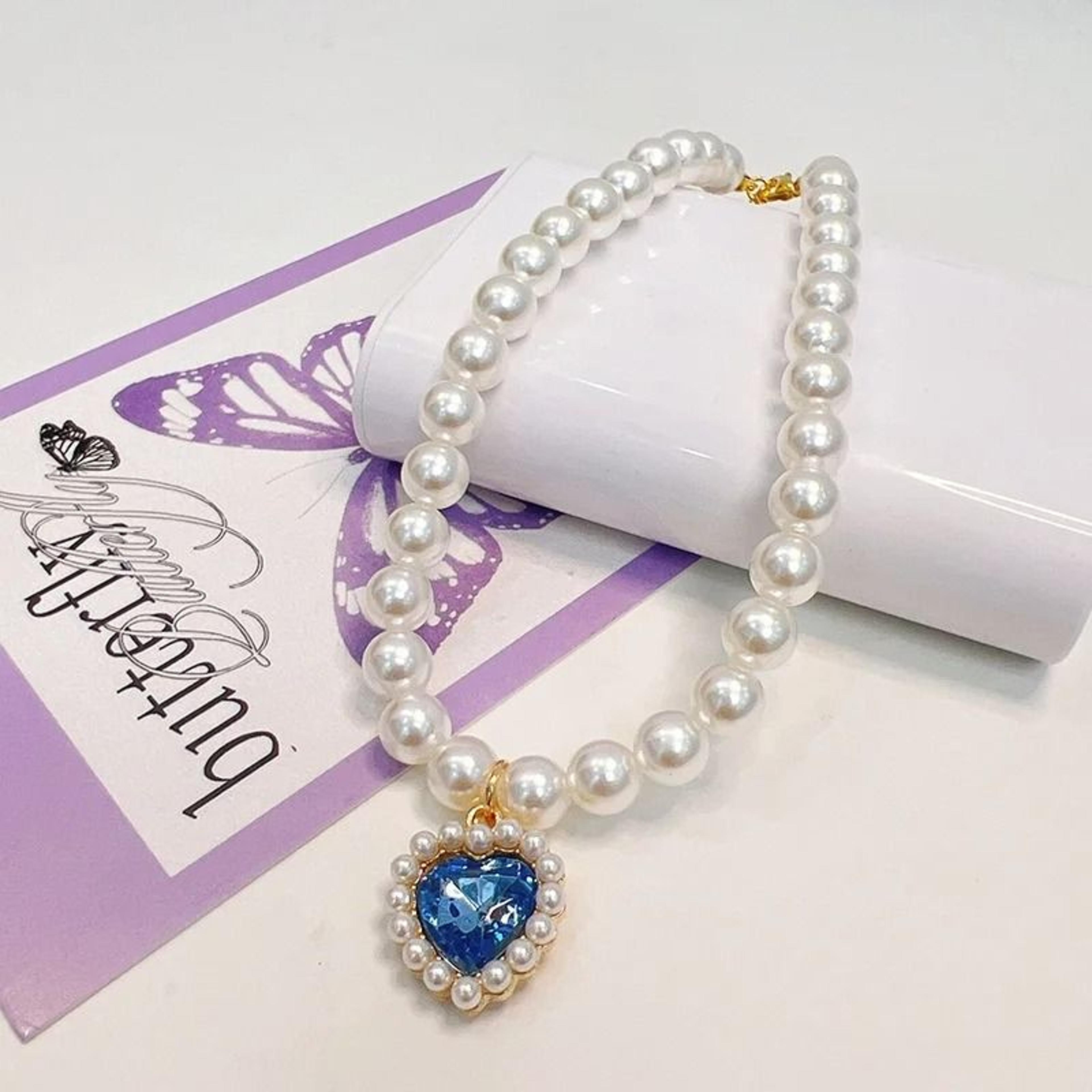 Adjustable Pearl Cat Collar Necklace For Kittens 2