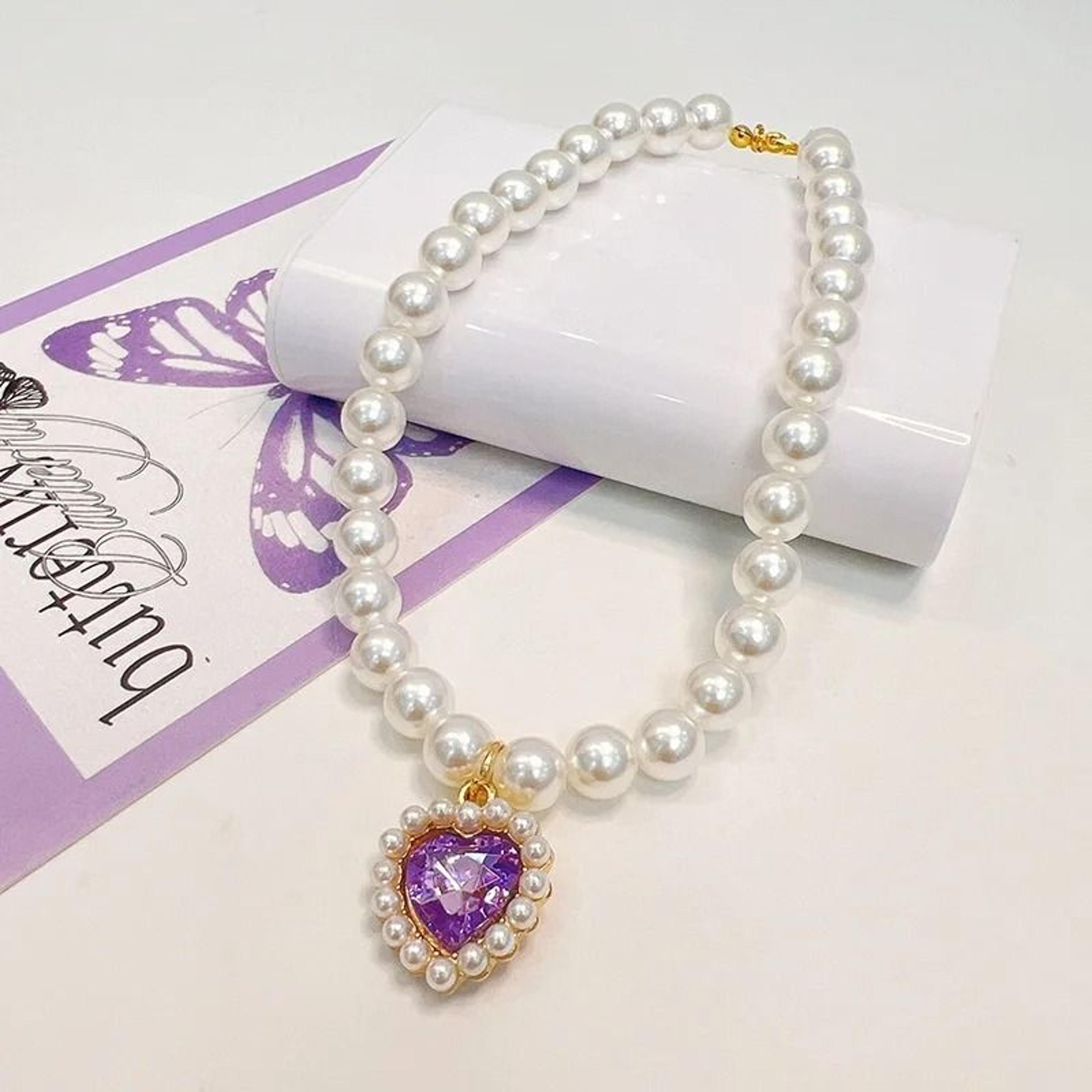 Adjustable Pearl Cat Collar Necklace For Kittens 1