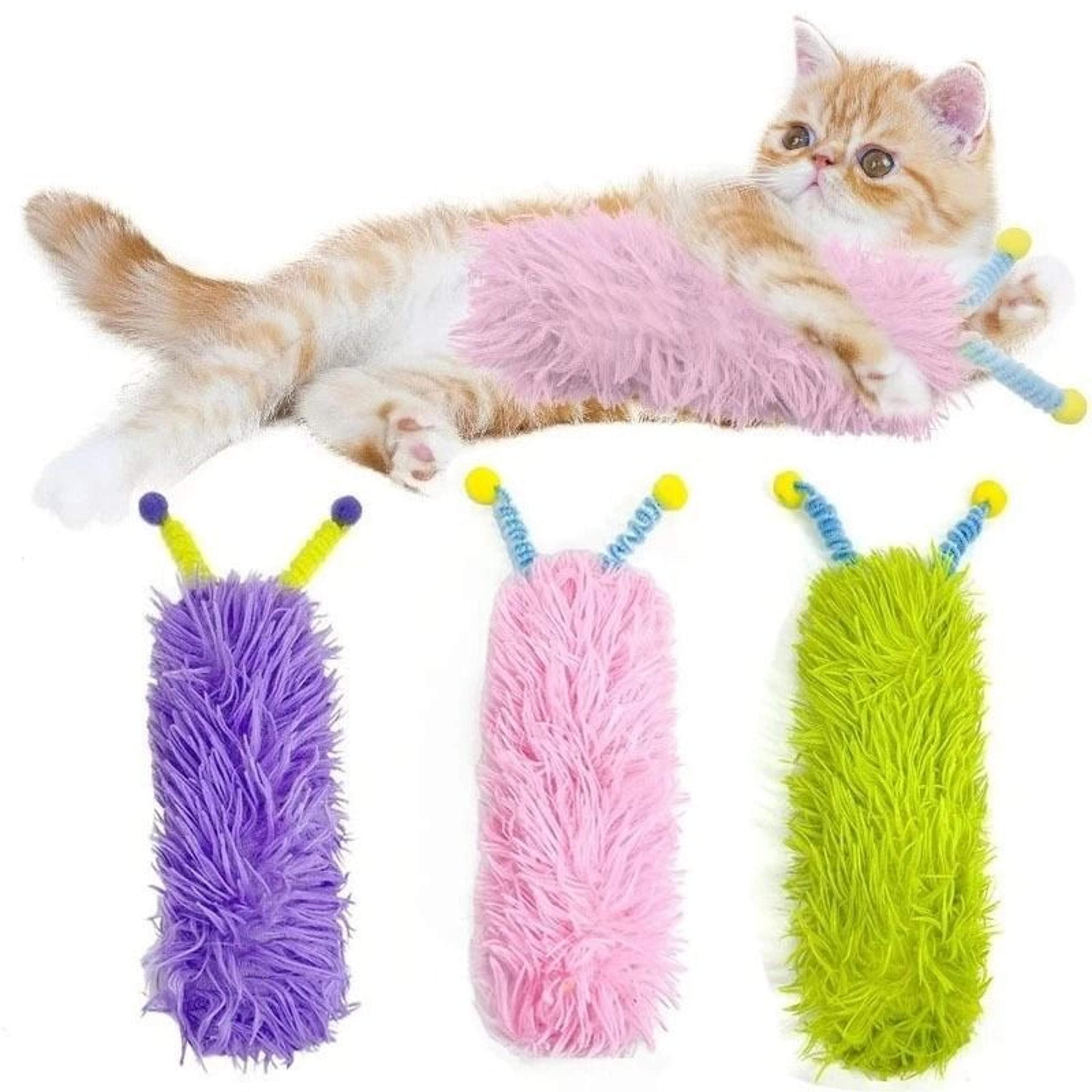 soft catnip plush pillow toy for chewing and self play