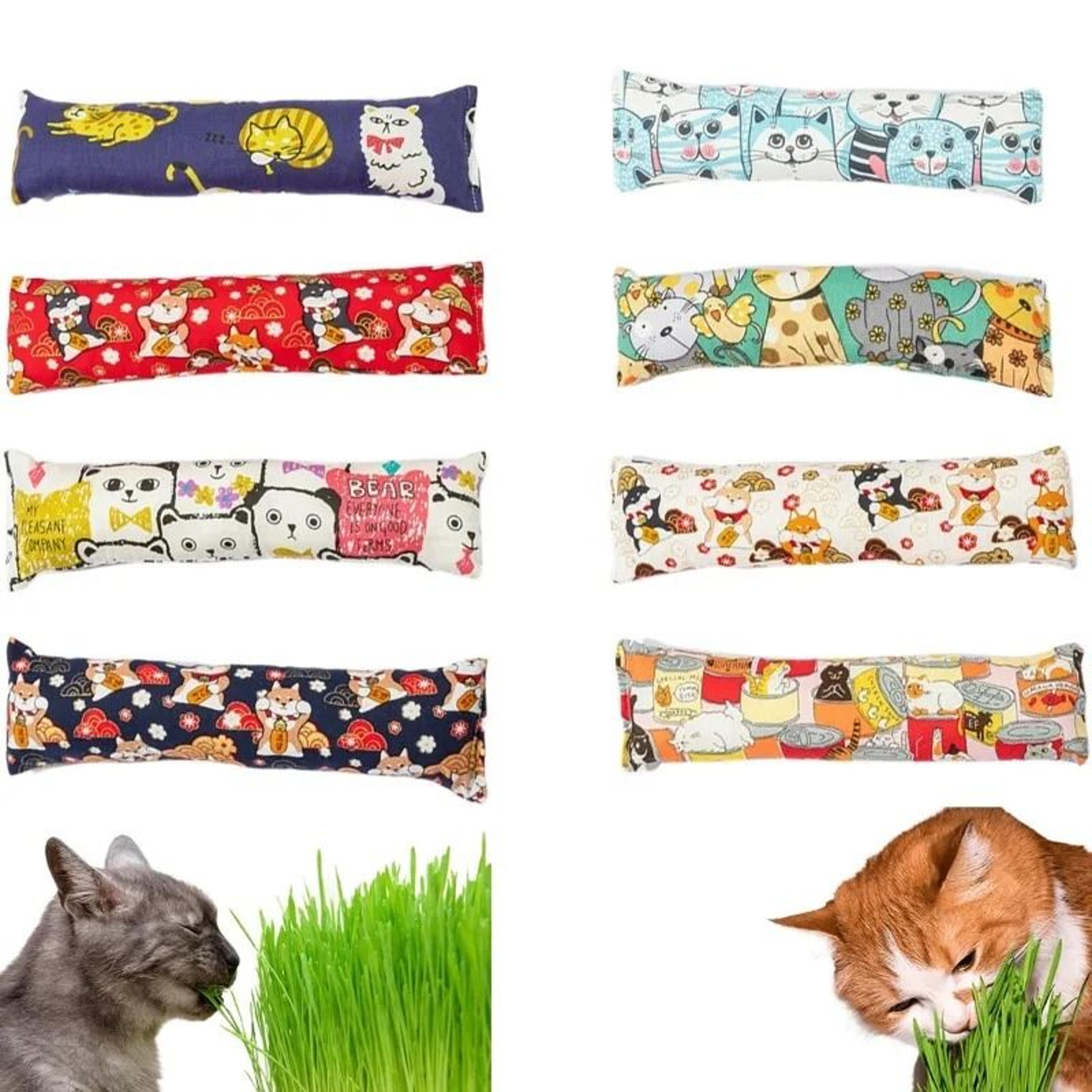 catnip pillow toy for cats chew resistant kitten teething plush