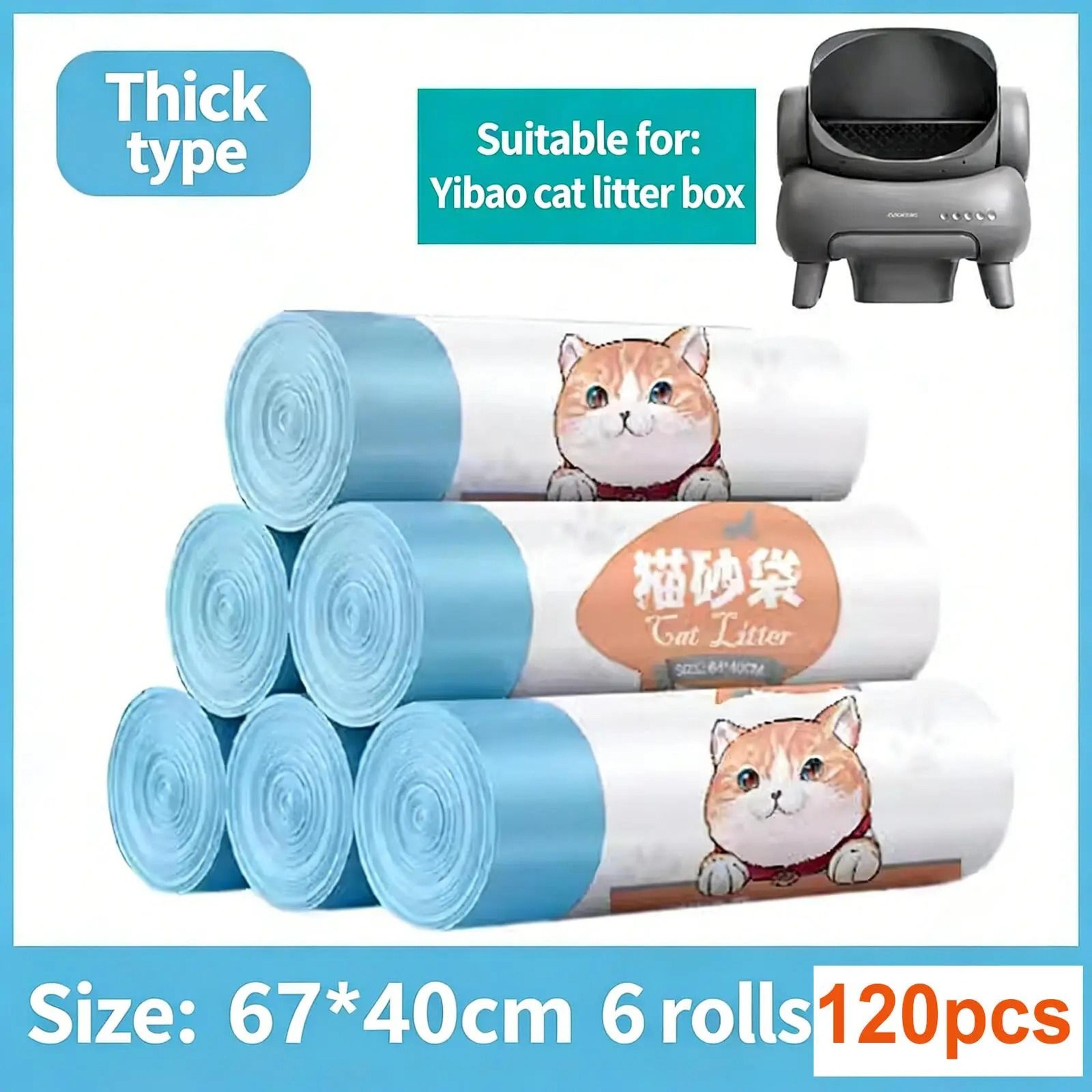 Neakasa M1 Drawstring Litter Box Liners Thick Leak Resistant Bags For Cleaner Waste Disposal 8