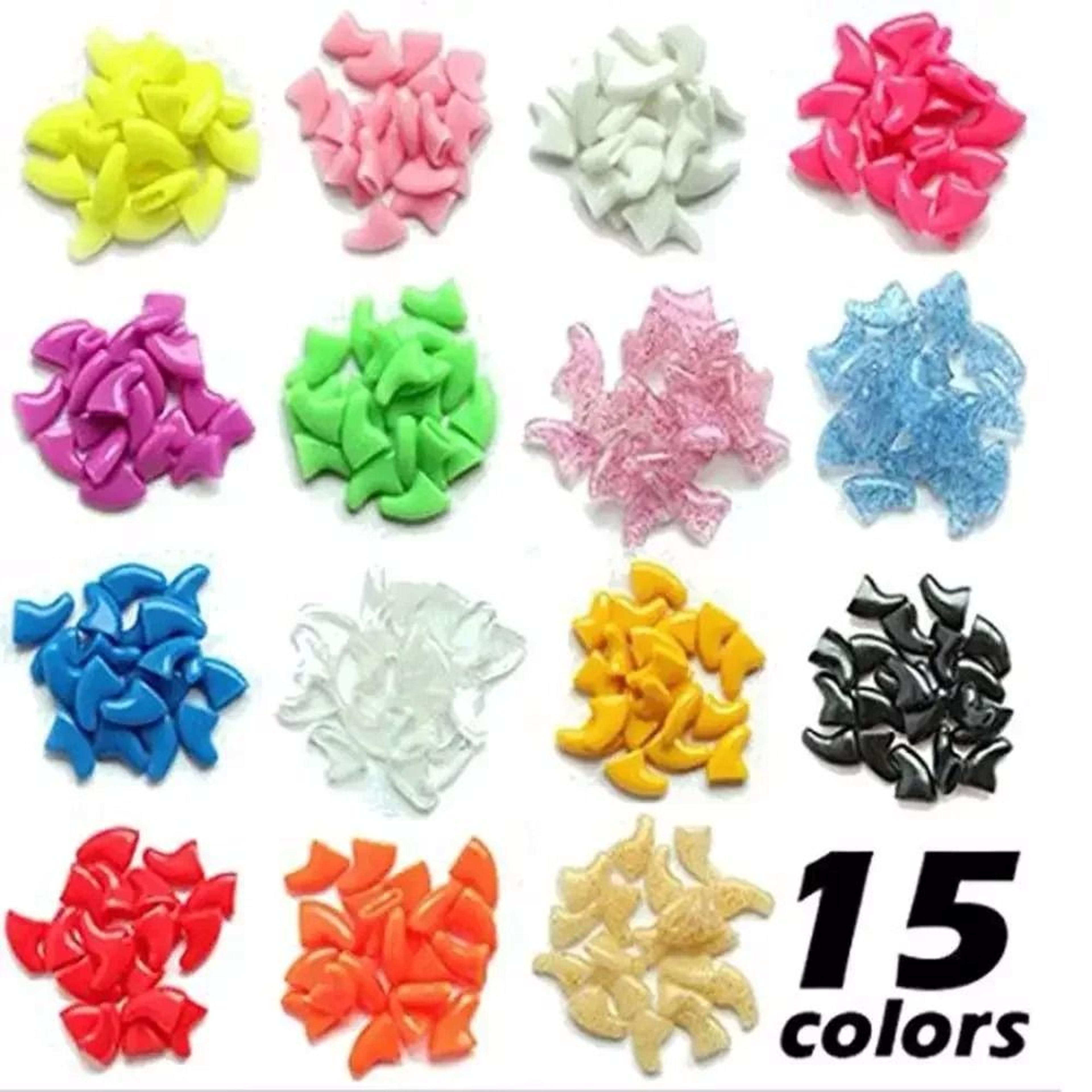 soft silicone cat nail caps set with adhesive glue for claw protection and furniture care