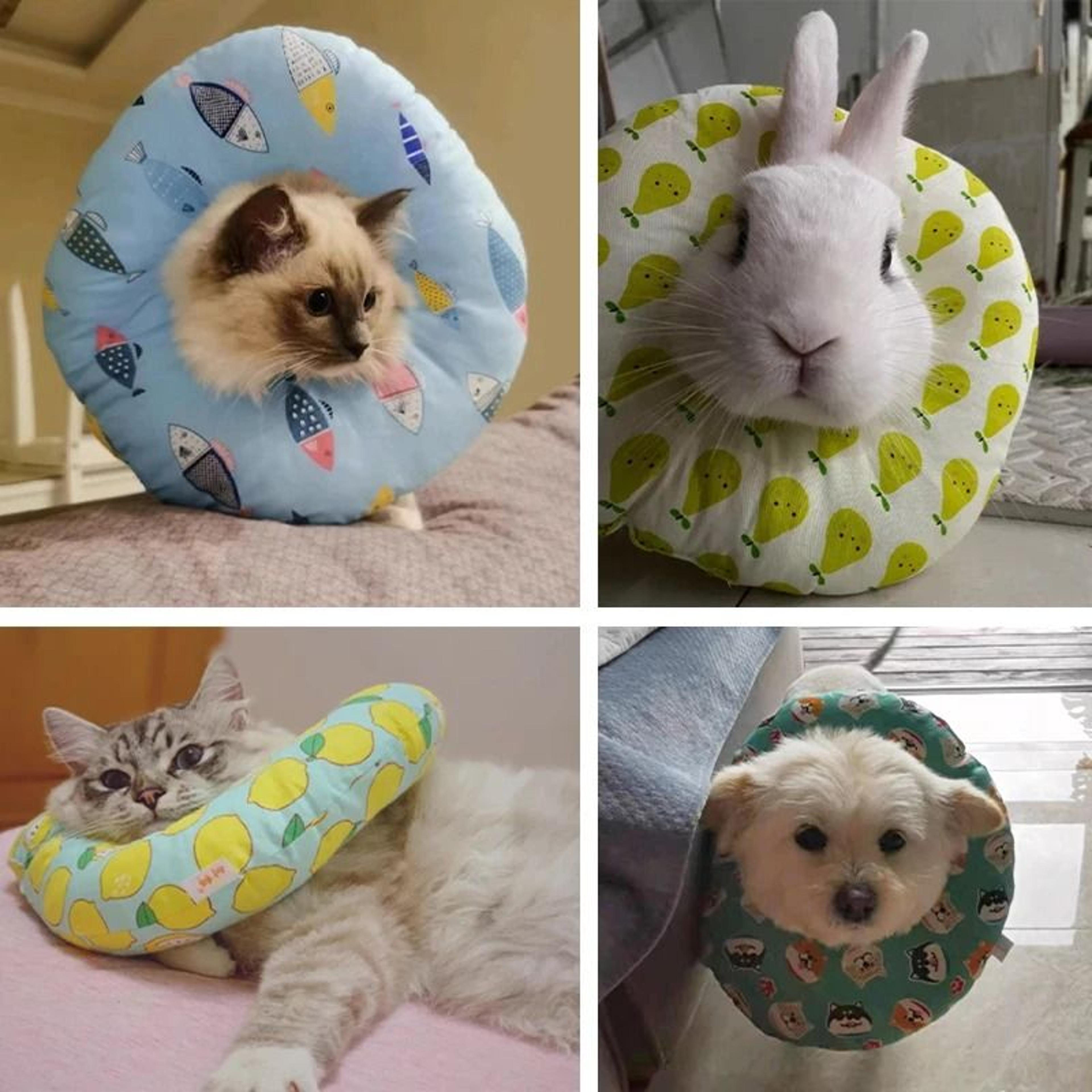 Adjustable Soft Cat Recovery Collar Protective Cone For Dogs Wound Healing After Surgery Care 22