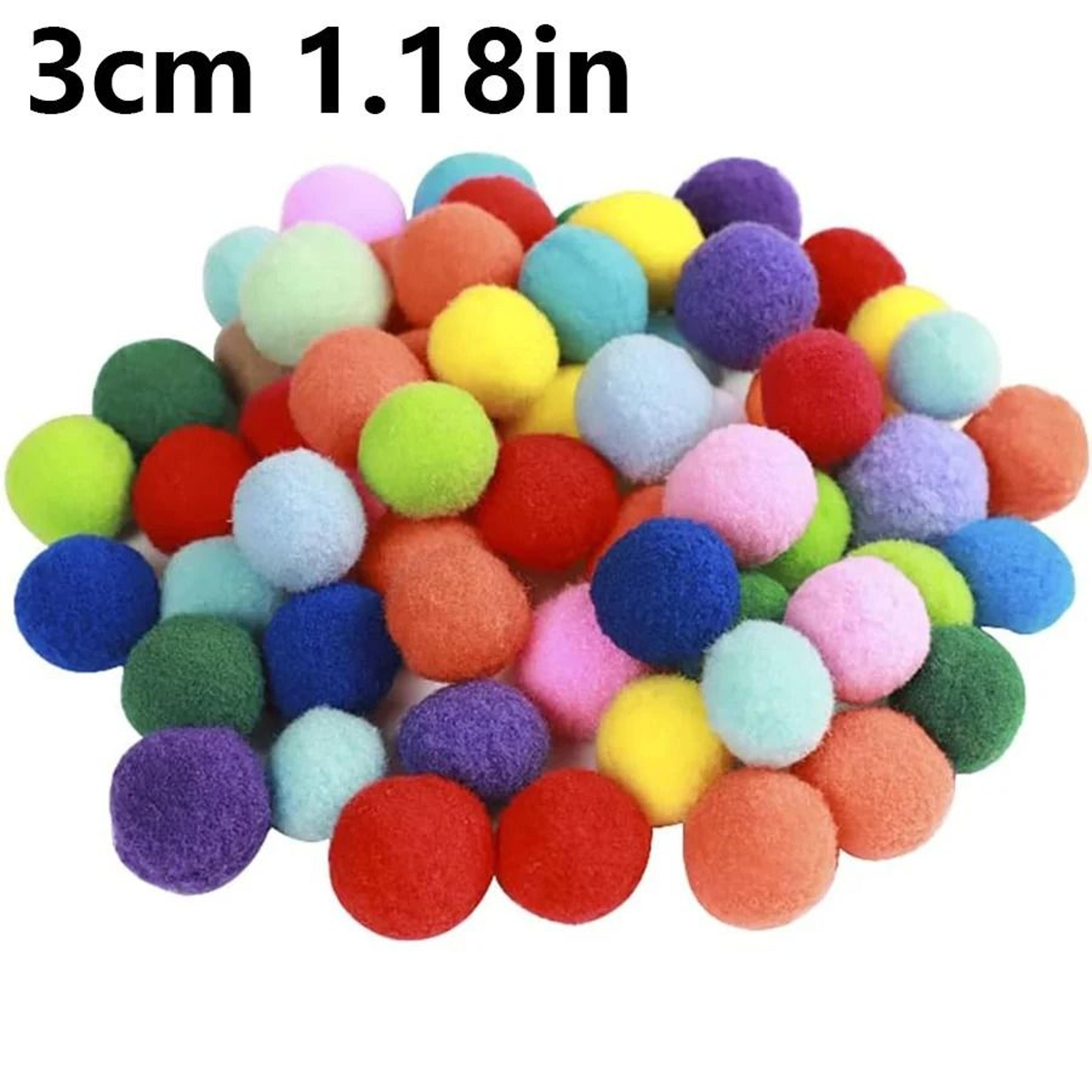 Colorful Plush Cat Toy Balls Bulk Pack For Interactive Training Chewing Chasing Indoor Play Fun 7