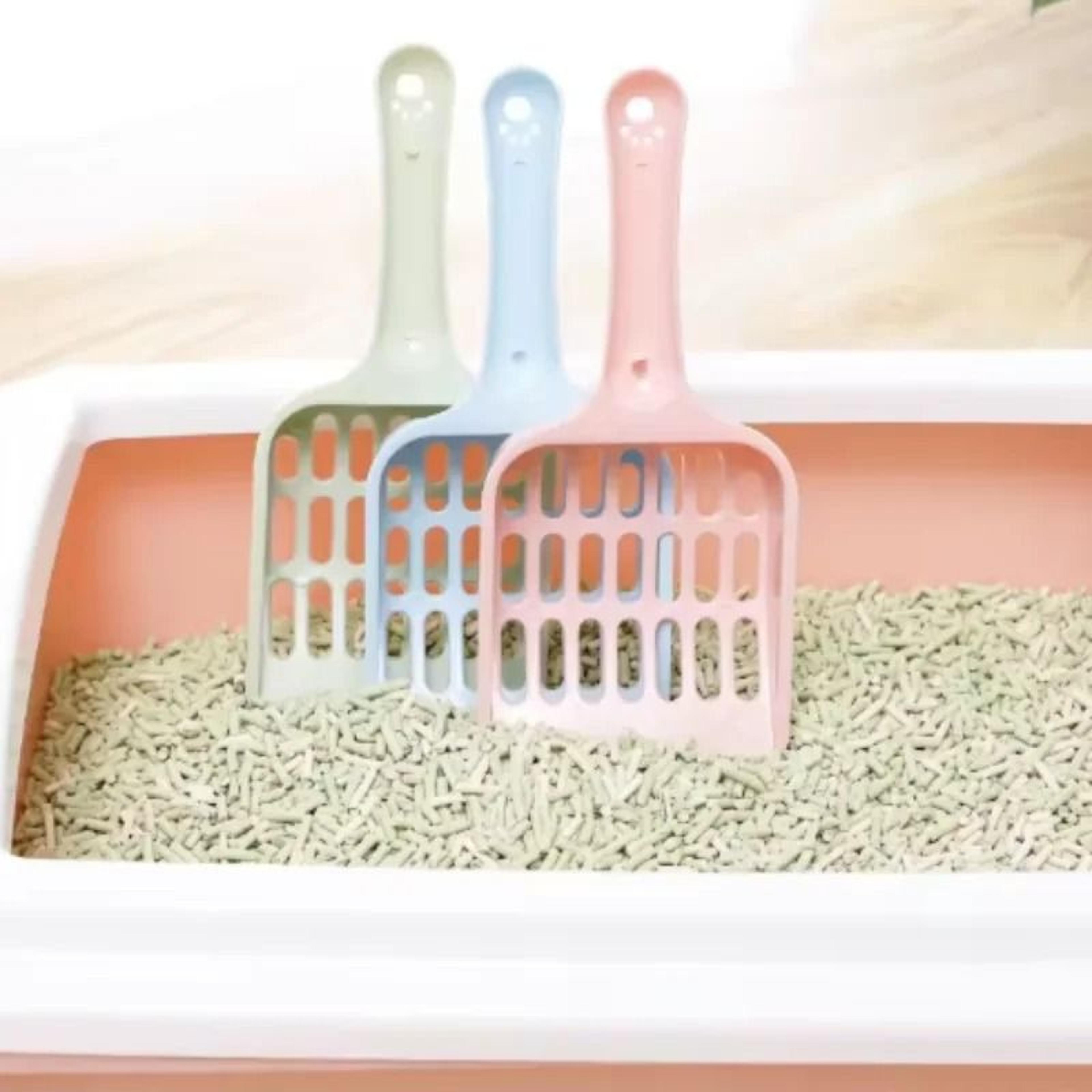 Candy Color Cat Litter Scoop Horizontal Handle Shovel For Easy Poop Pickup Cleaning 13