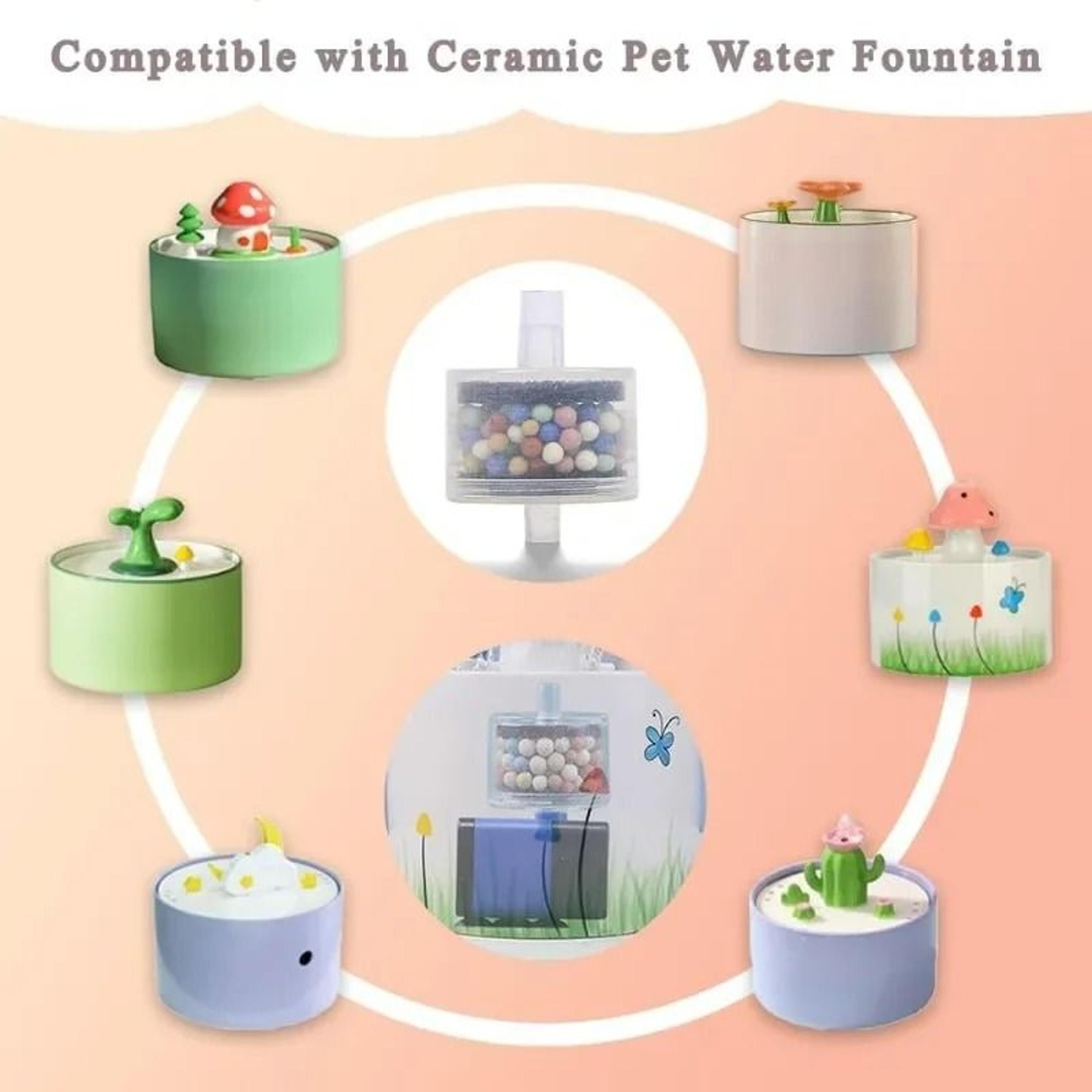 Ceramic Cat Water Fountain Replacement Filters 4 6 Or 12 Pack For 15L Dispenser 6