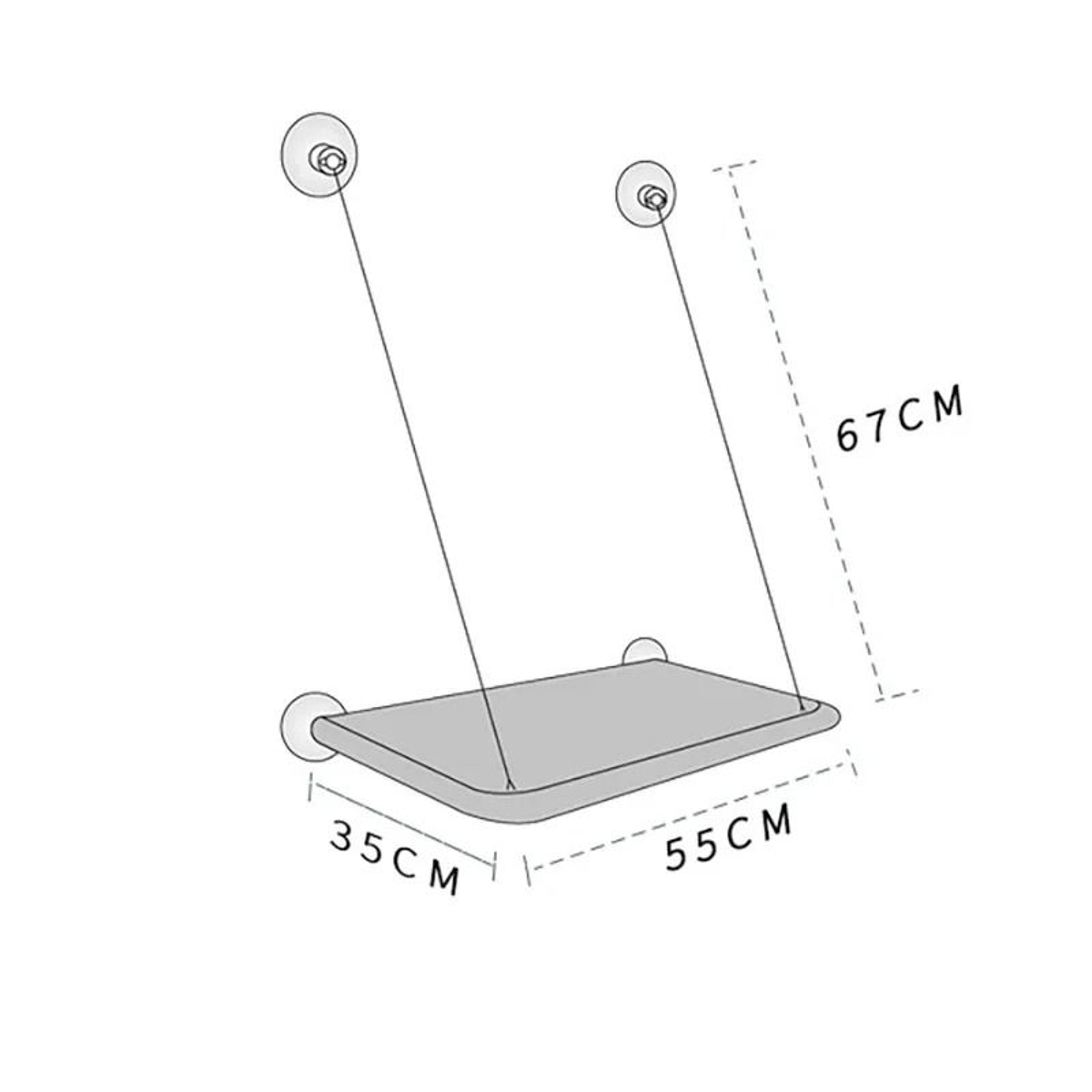 Hanging Cat Hammock Window Seat Bed With Climbing Frame For Sunny Indoor Lounging 5