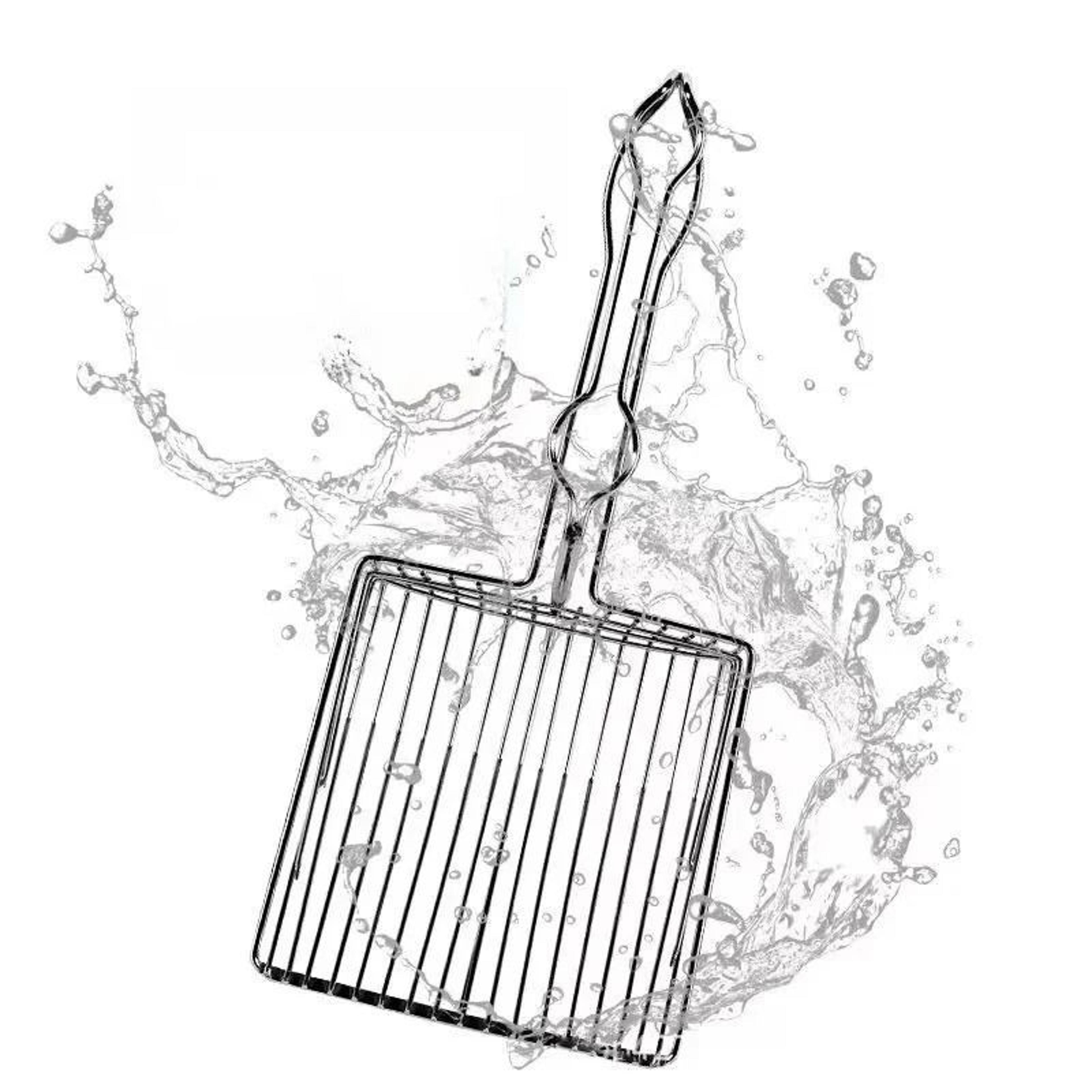 Stainless Steel Cat Litter Shovel Durable Handle Pet Poop Scoop Cleaning Tool 3