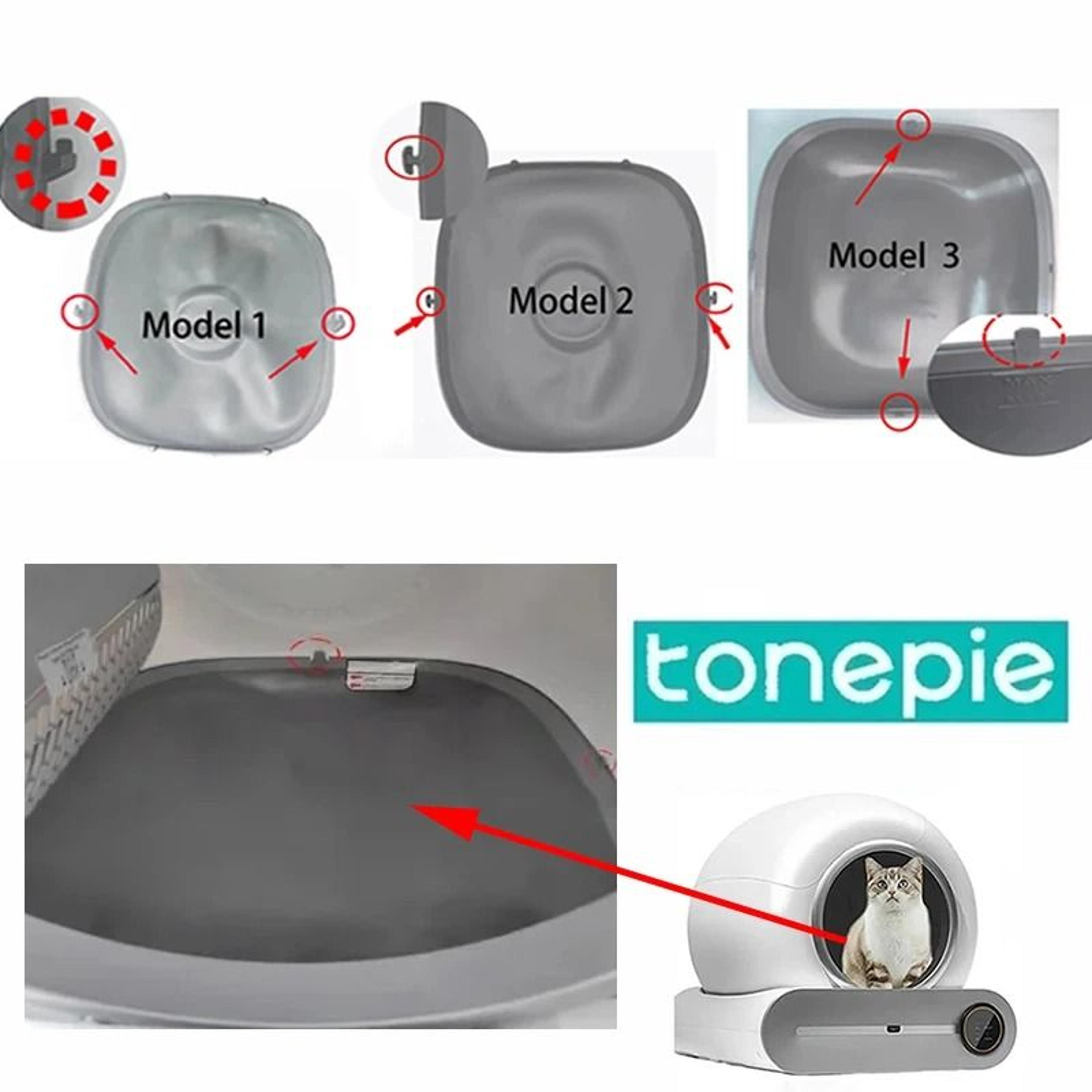Tonepie Ti Pro Silicone Pad Replacement For Automatic Cat Litter Box Bottom Capsule Tray 0