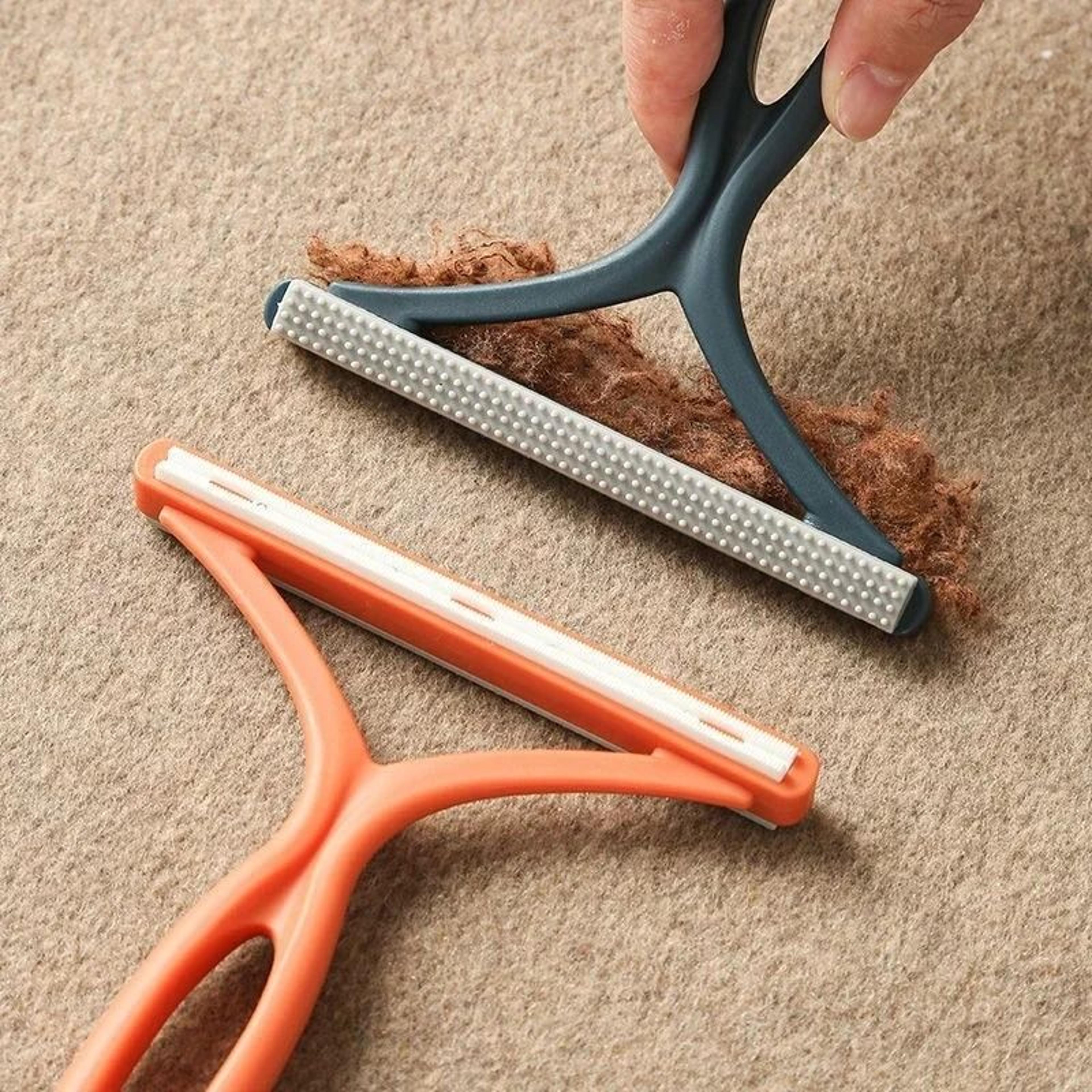 double sided pet hair remover lint brush fabric shaver scraper for clothes carpet furniture