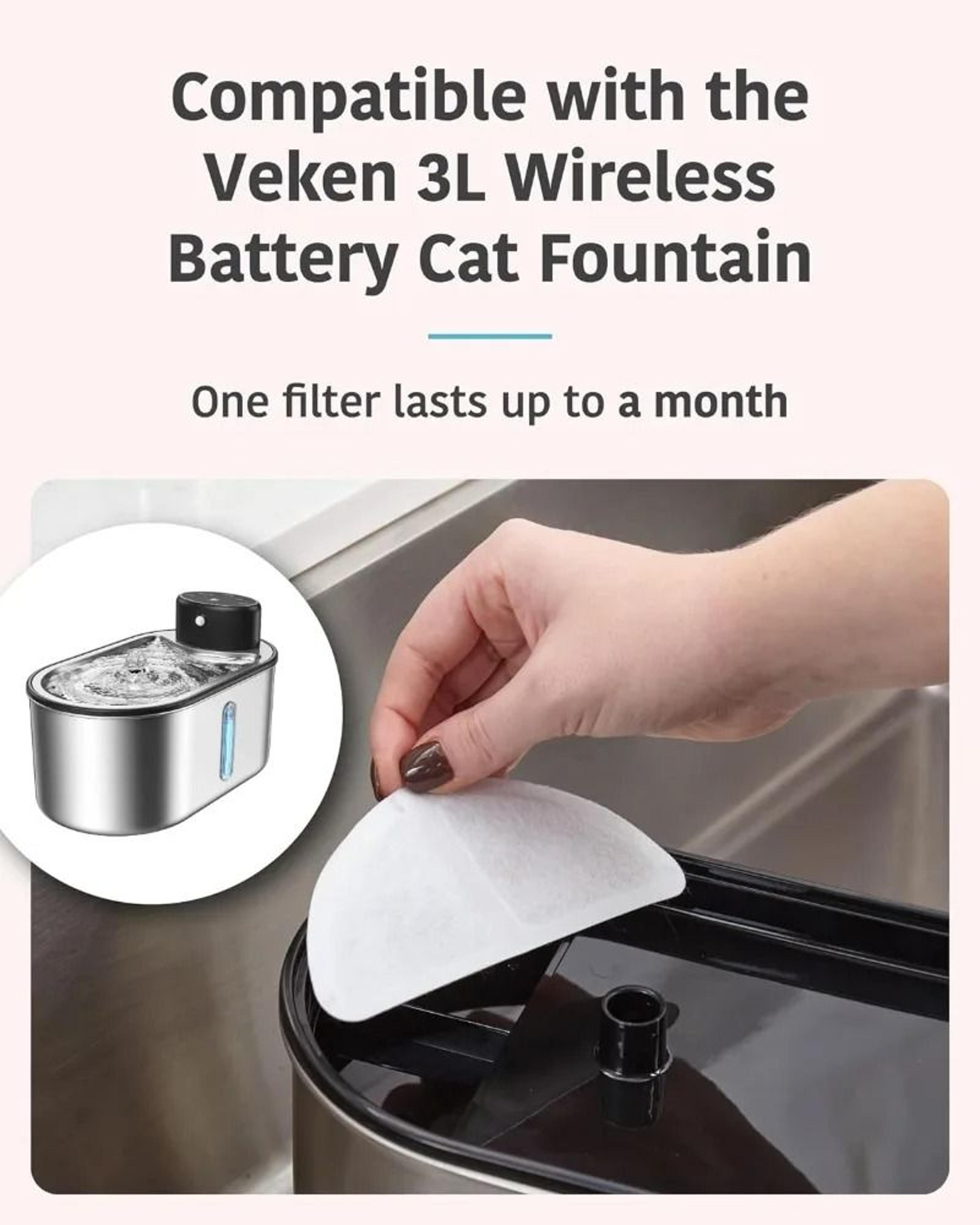 Activated Carbon Resin Cat Water Fountain Filter Element For Cleaner Dog Cat Dispenser Water 4