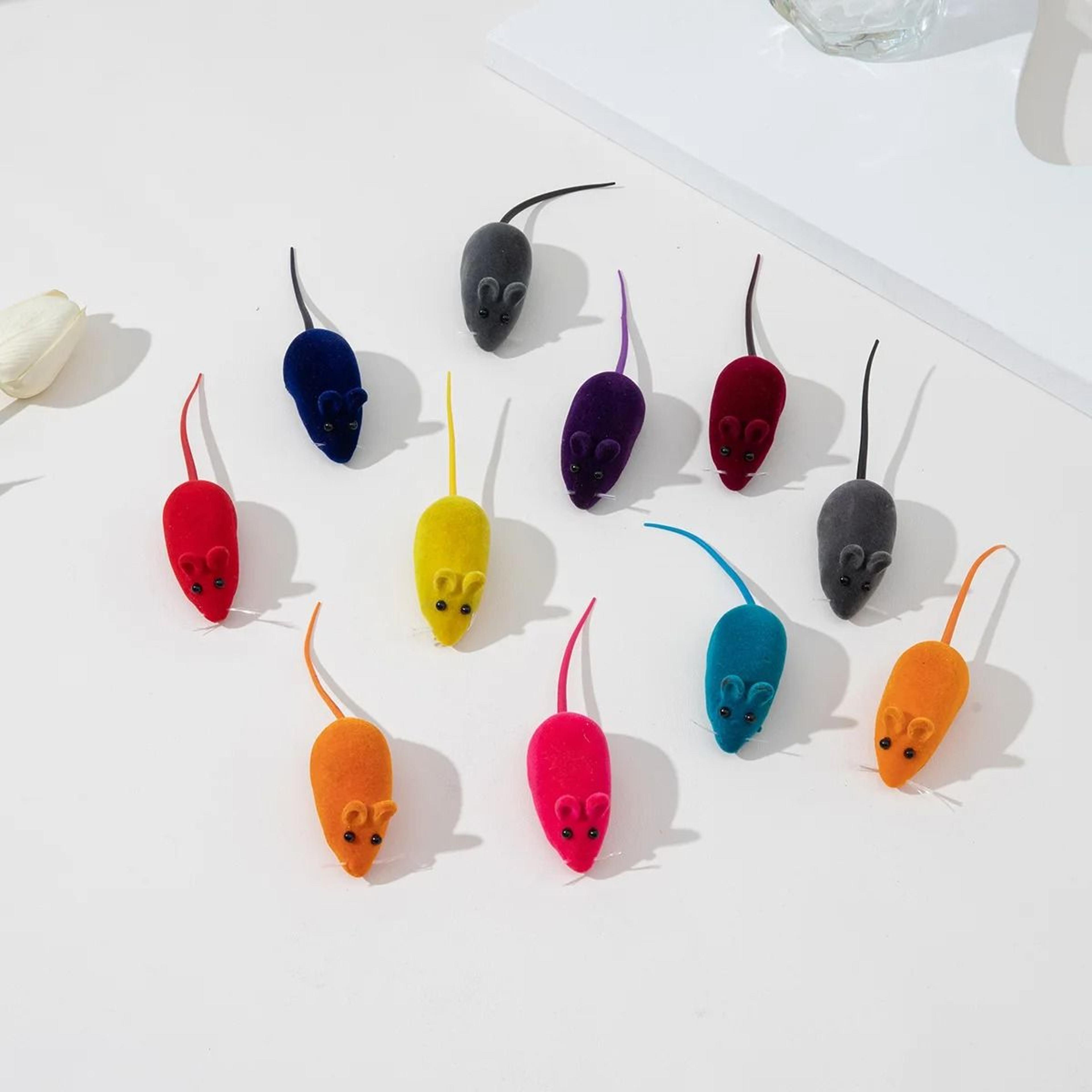 Rubber Sound Mouse Cat Toy For Interactive Kitten Play 0