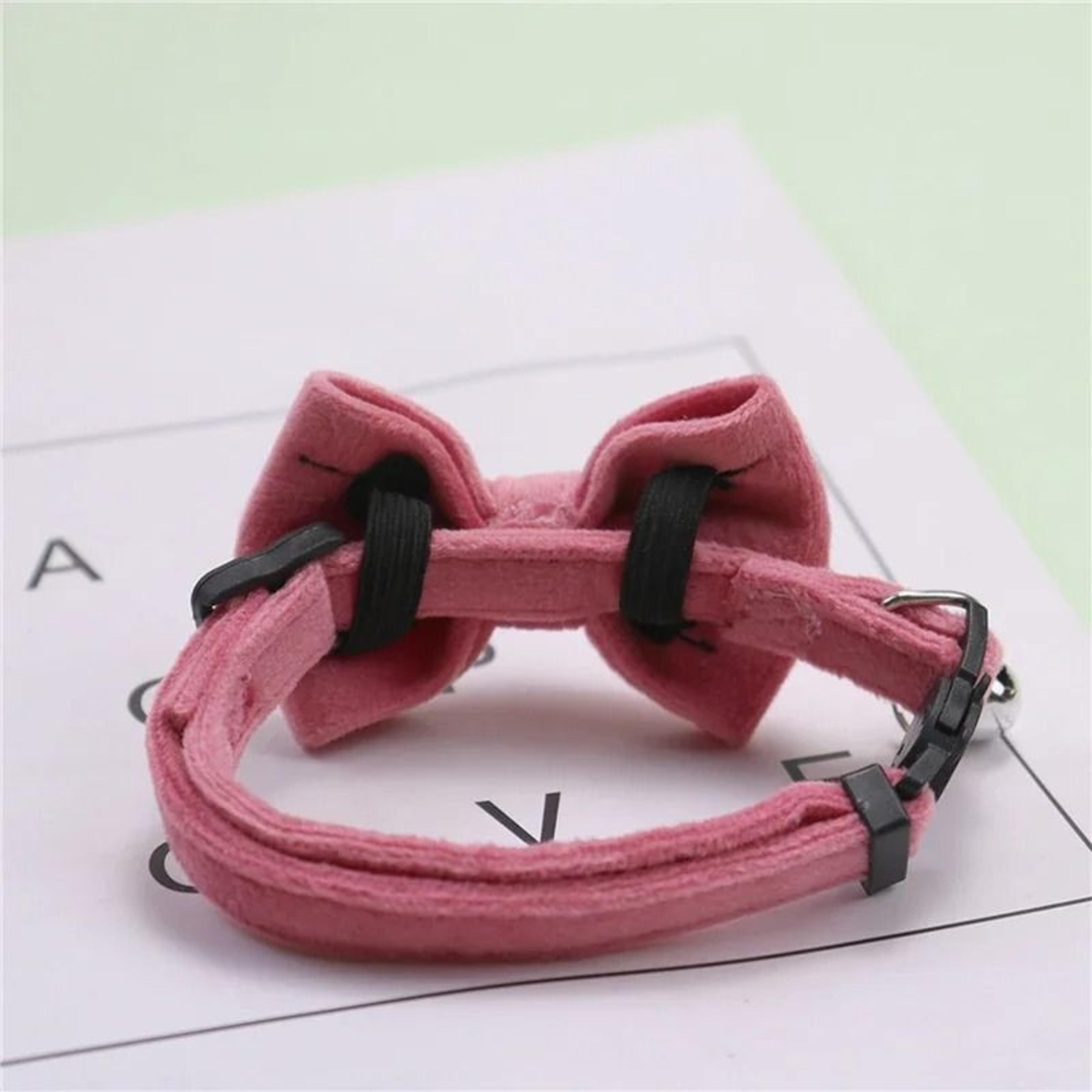 Adjustable Cute Cat Bow Collar With Bell For Kittens Small Pets Daily Wear And Photos 8