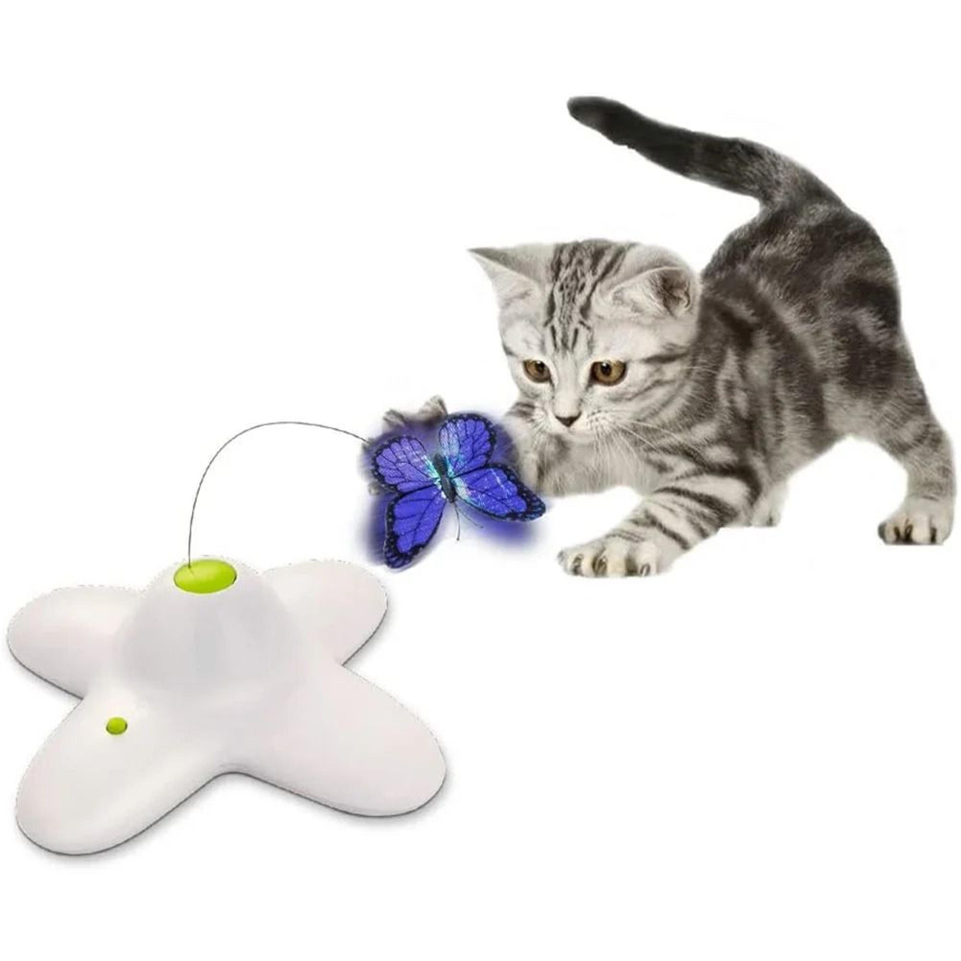 Automatic 360 Rotating Butterfly Cat Toy For Interactive Indoor Play 6