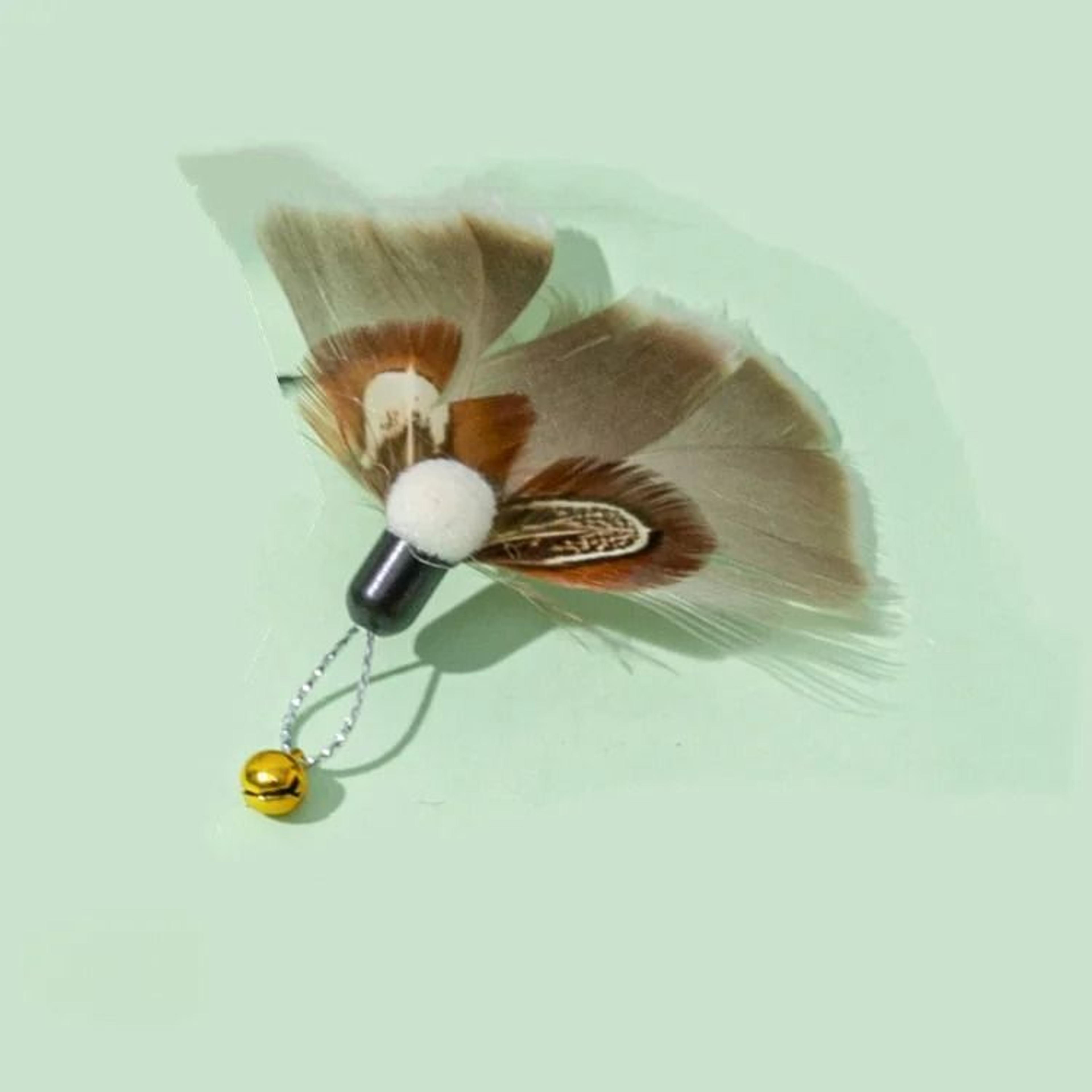Interactive Cat Feather Replacement Toy With Bell For Teaser Wand Play 9