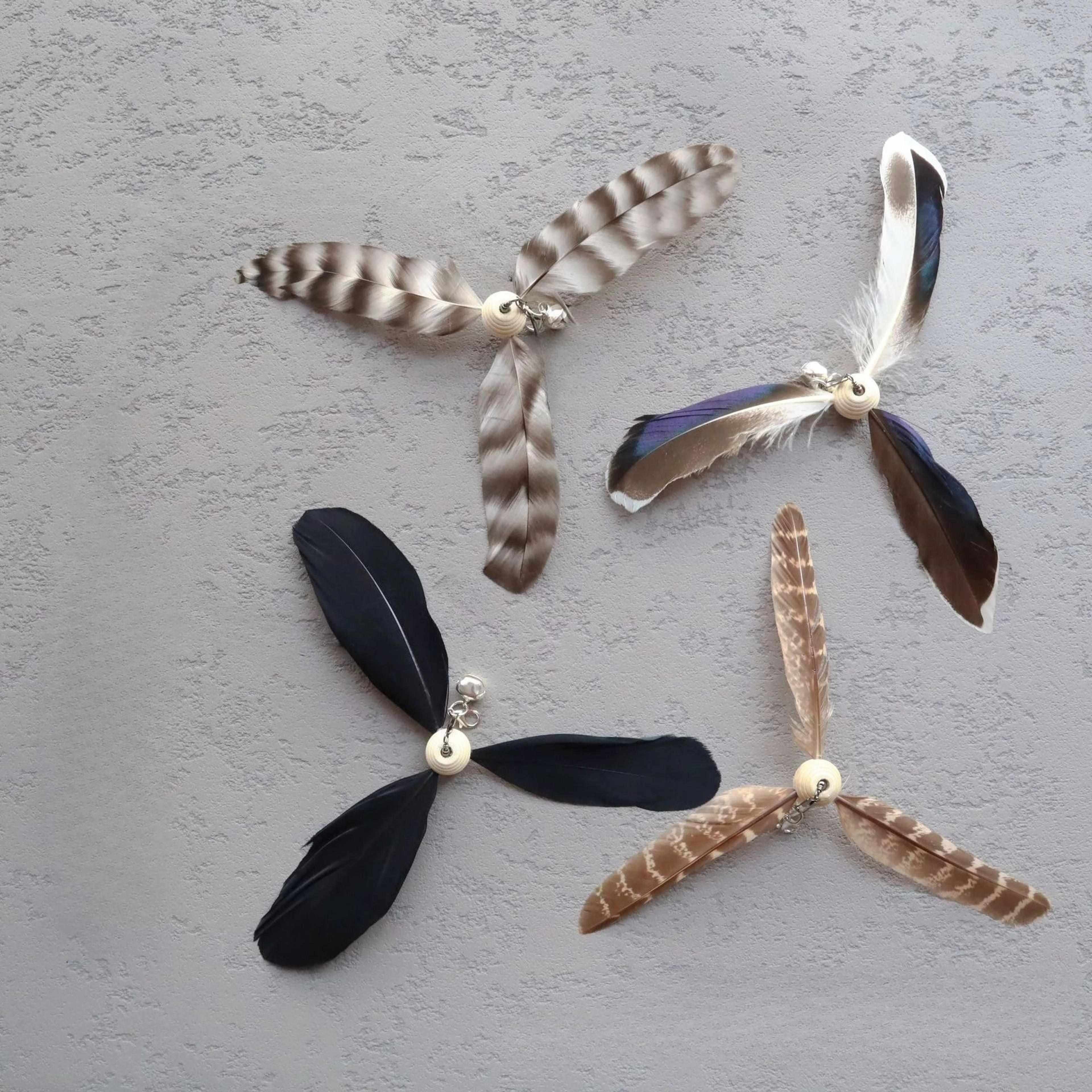 Rotating Feather Cat Teaser Stick For Interactive Chasing And Indoor Play 8